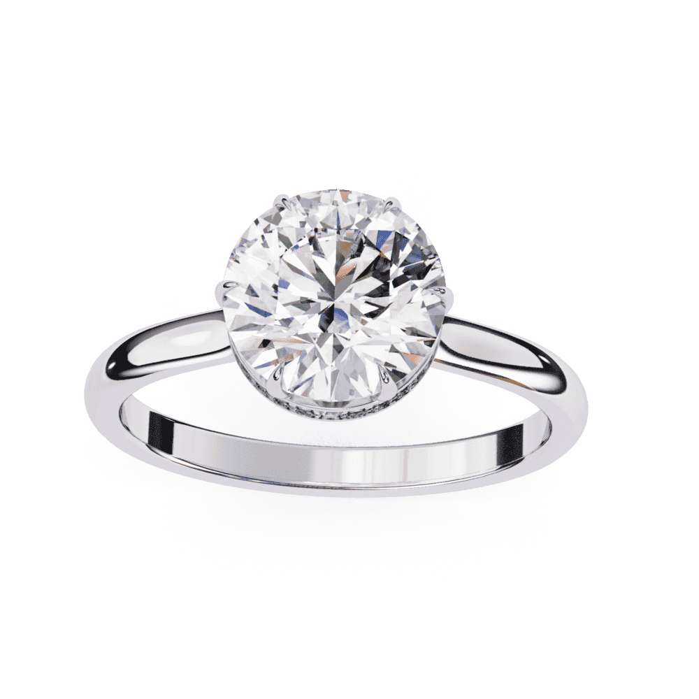 2.25 Carat Round Promise Solitaire Wedding Ring in Moissanite | House of Estara