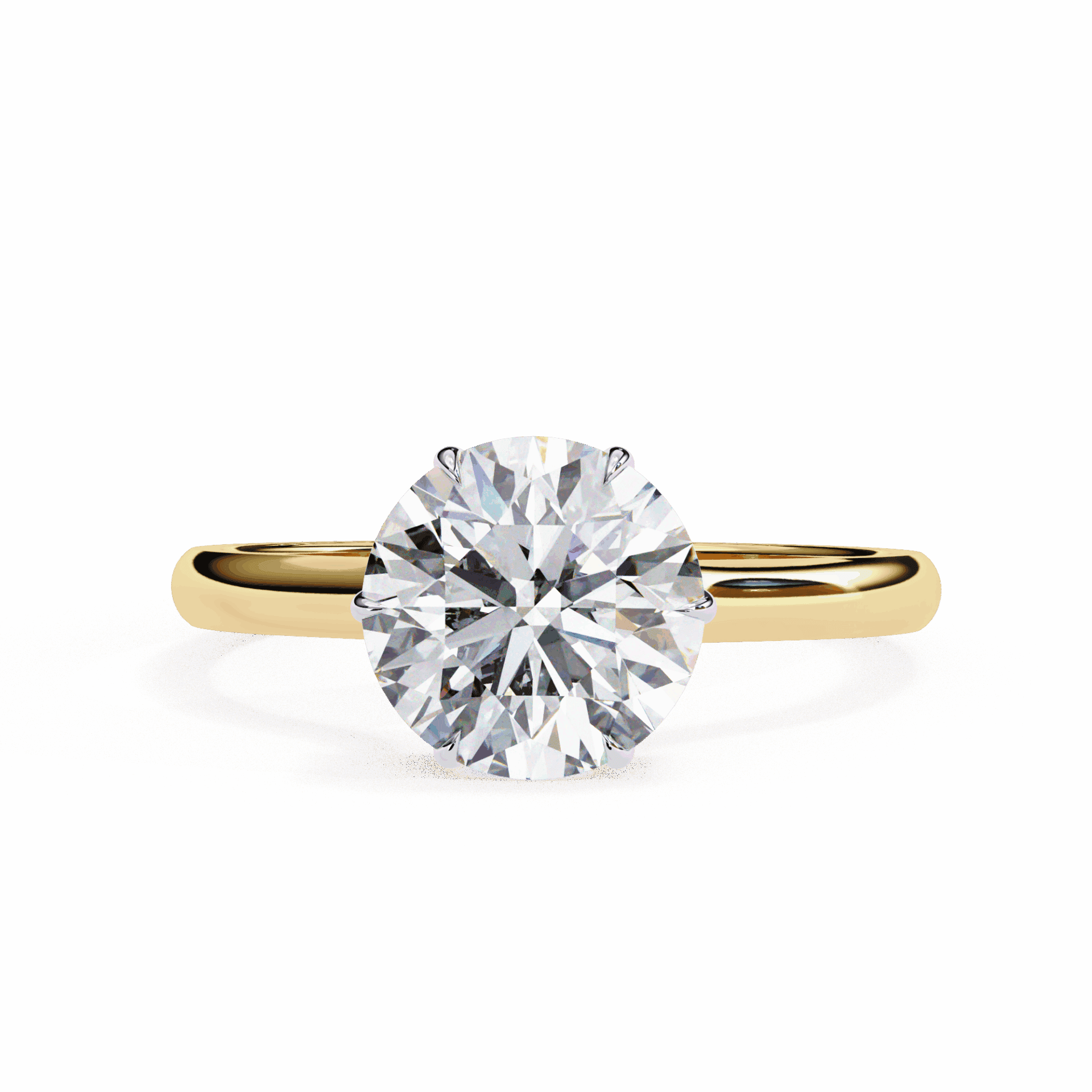 2.25 Carat Round Promise Solitaire Wedding Ring in Moissanite | House of Estara