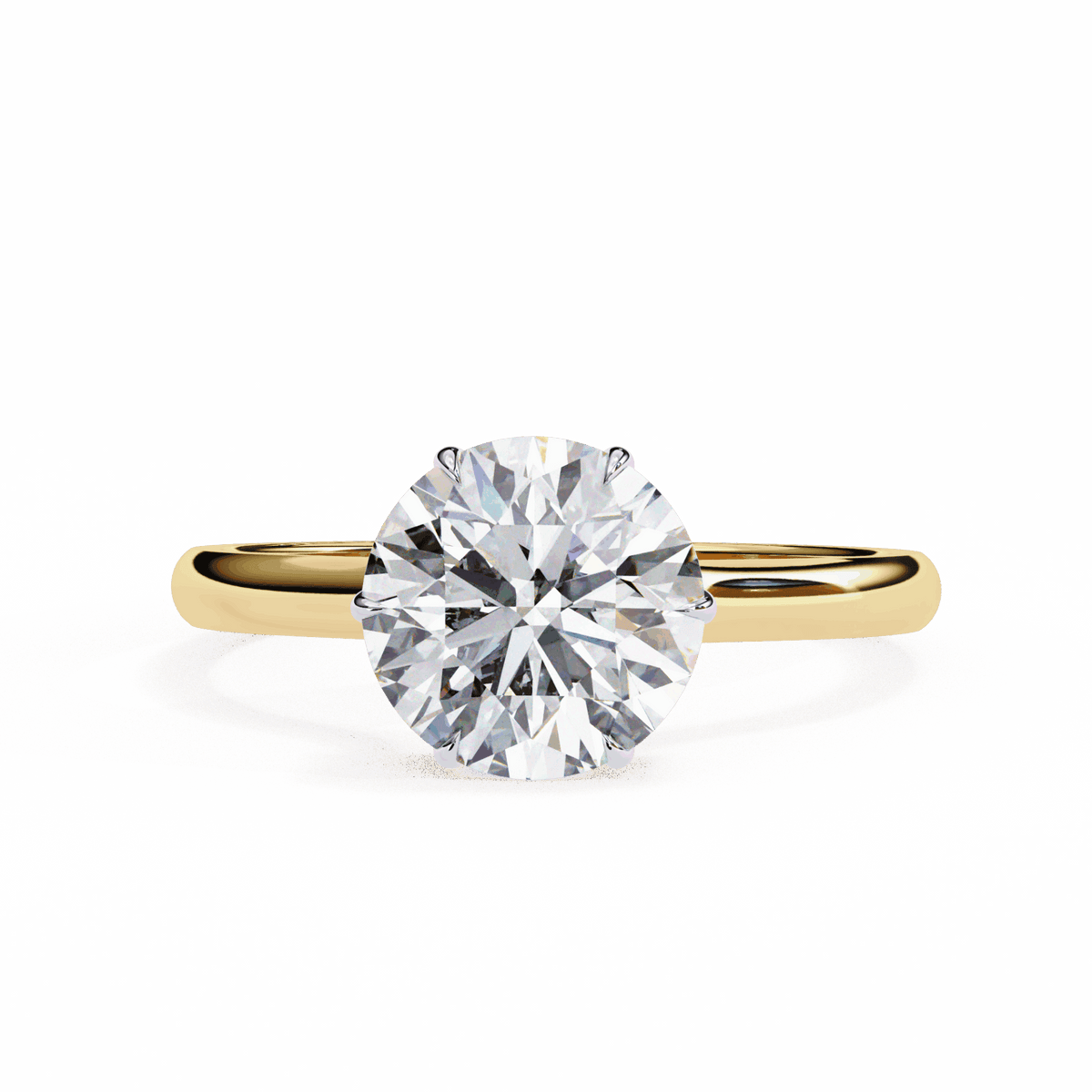 2.25 Carat Round Promise Solitaire Wedding Ring in Moissanite | House of Estara