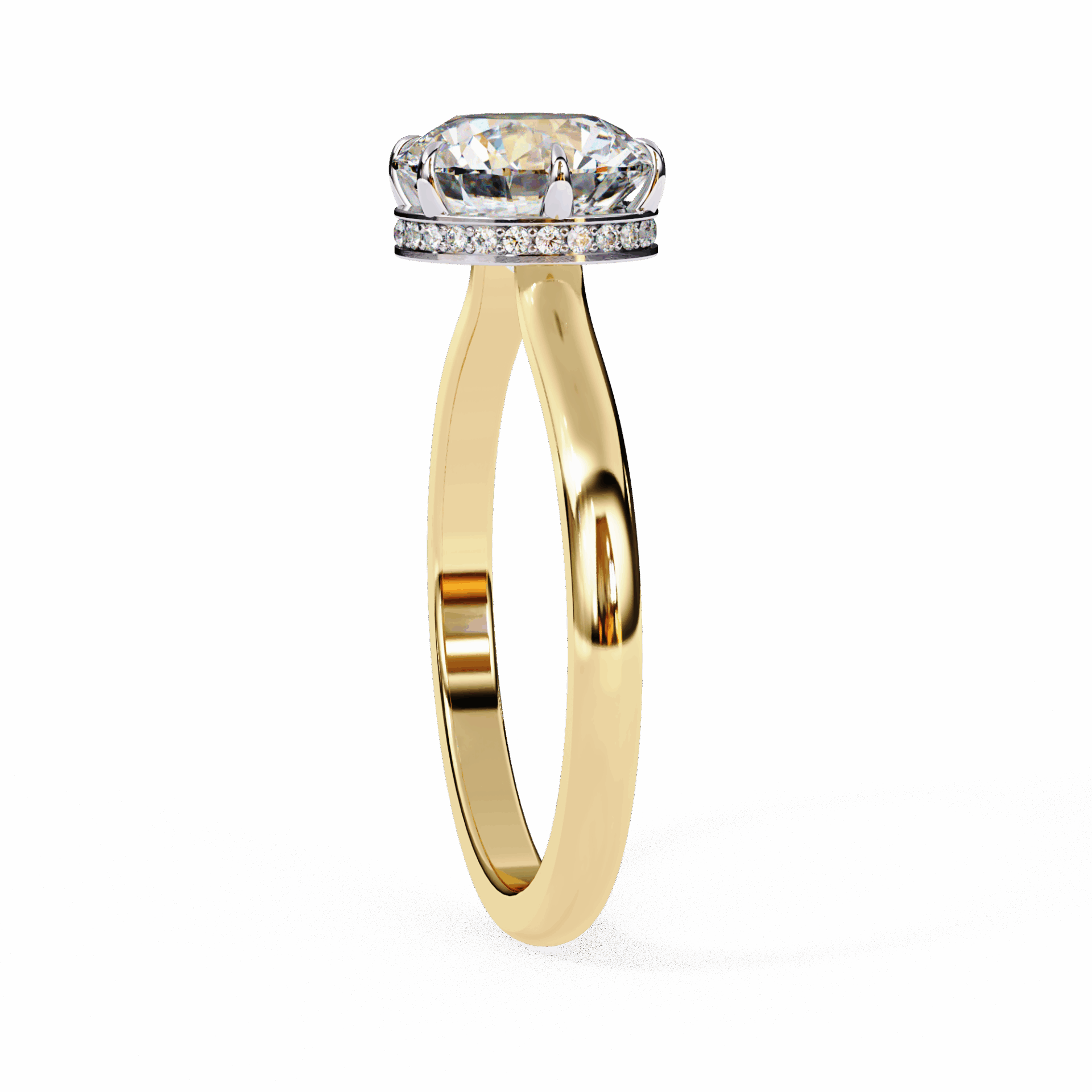 2.25 Carat Round Promise Solitaire Wedding Ring in Moissanite | House of Estara