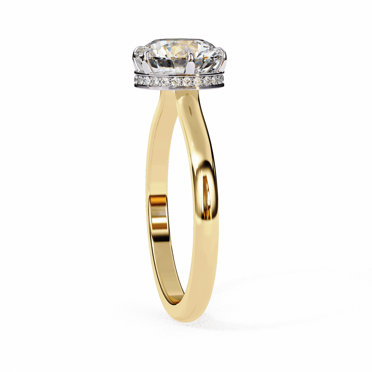 2.25 Carat Round Promise Solitaire Wedding Ring in Moissanite | House of Estara