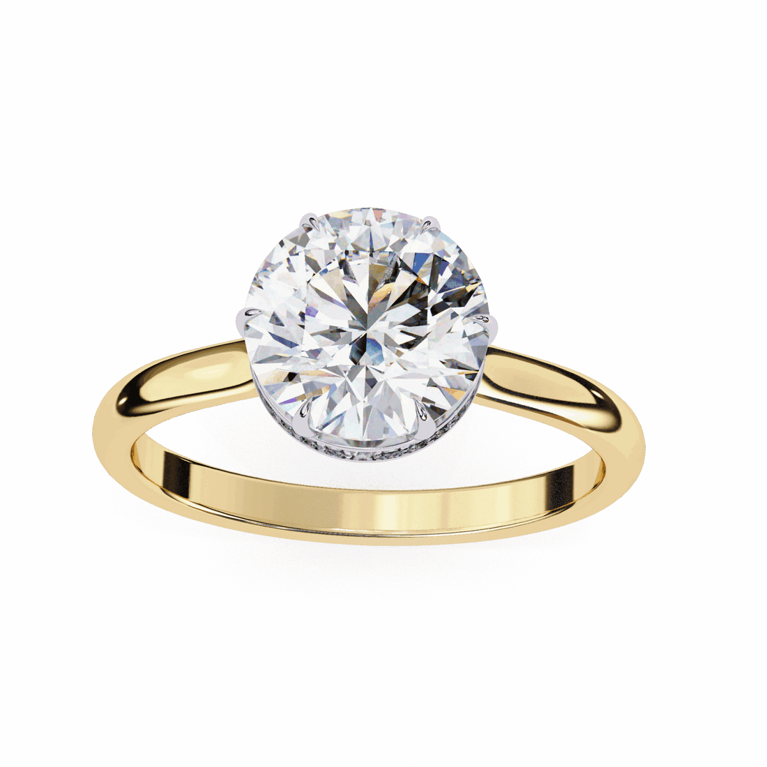 2.25 Carat Round Promise Solitaire Wedding Ring in Moissanite | House of Estara