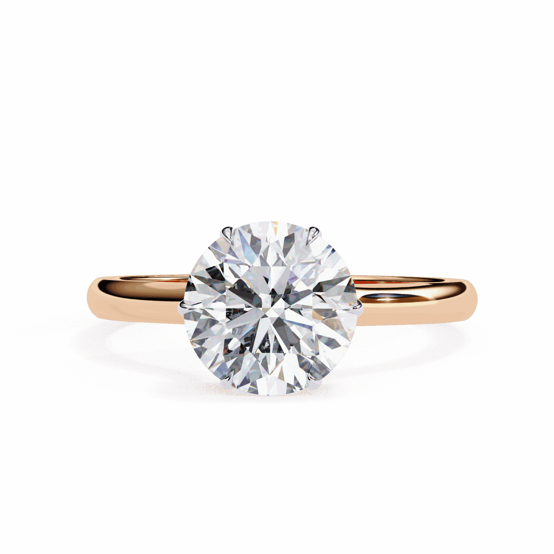2.25 Carat Round Promise Solitaire Wedding Ring in Moissanite | House of Estara