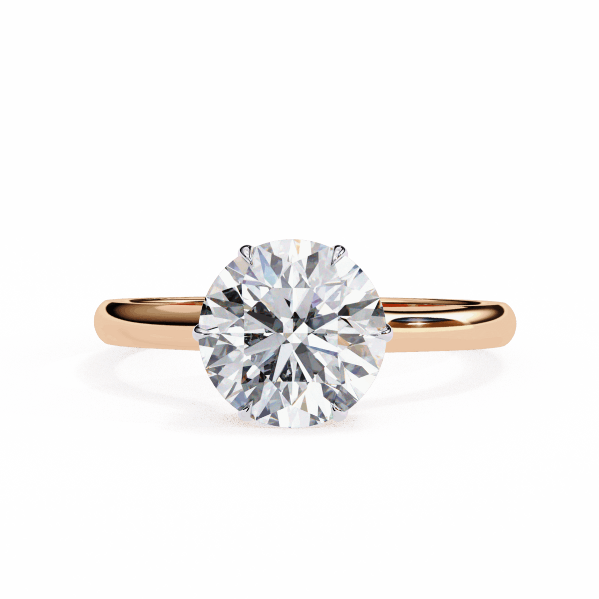 2.25 Carat Round Promise Solitaire Wedding Ring in Moissanite | House of Estara