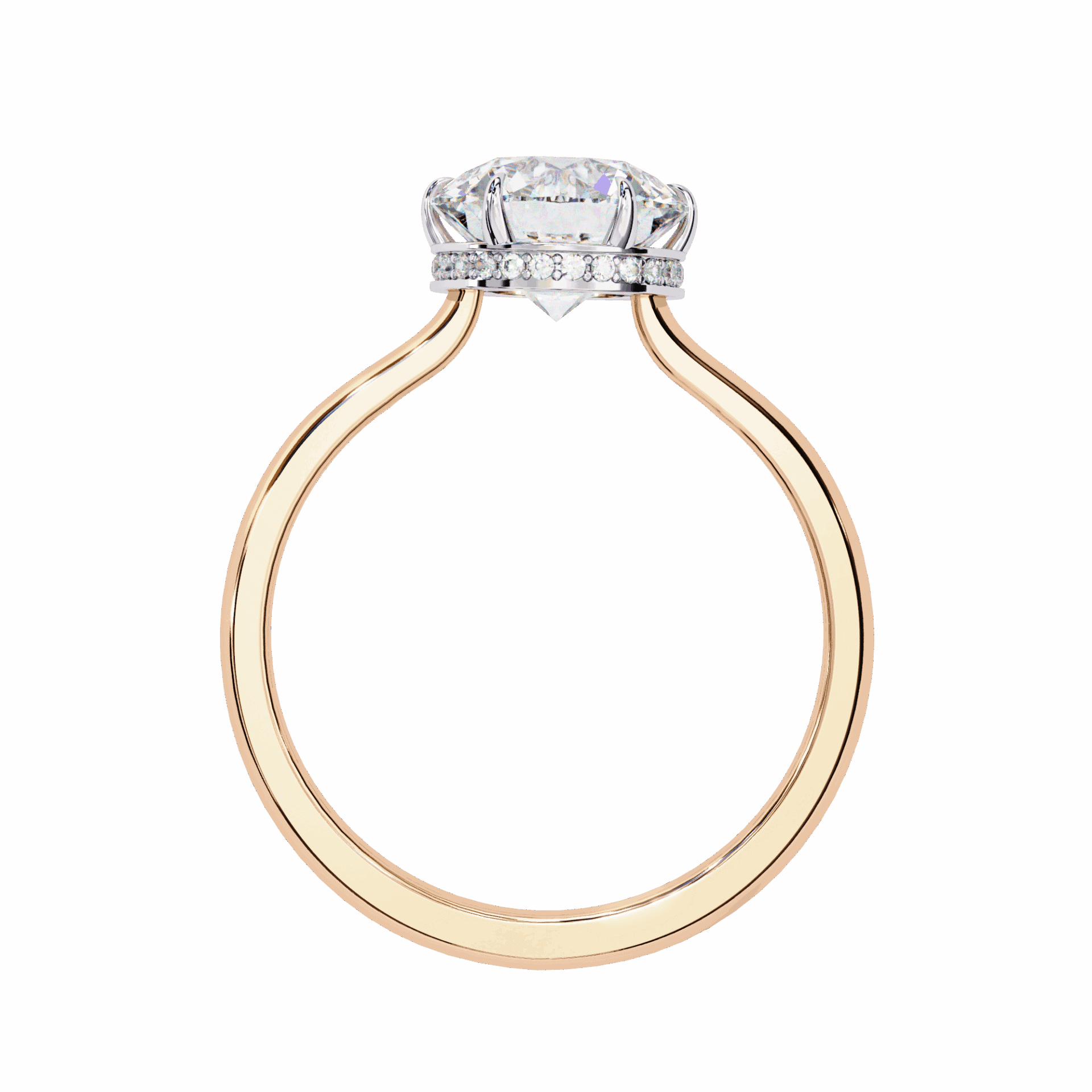 2.25 Carat Round Promise Solitaire Wedding Ring in Moissanite | House of Estara