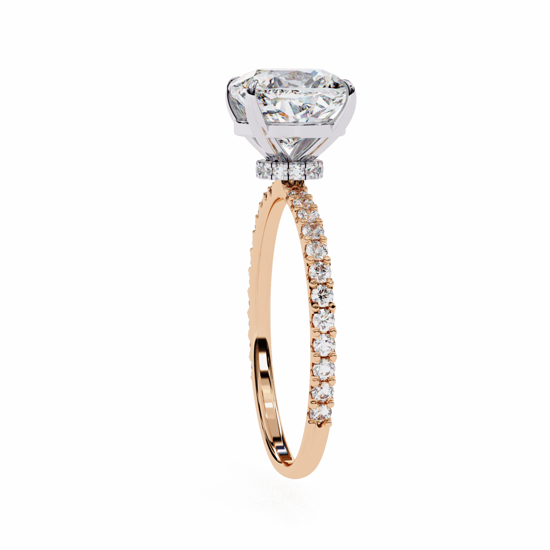 3 Carat Cushion Modern Classic Solitaire Ring in Moissanite | House of Estara