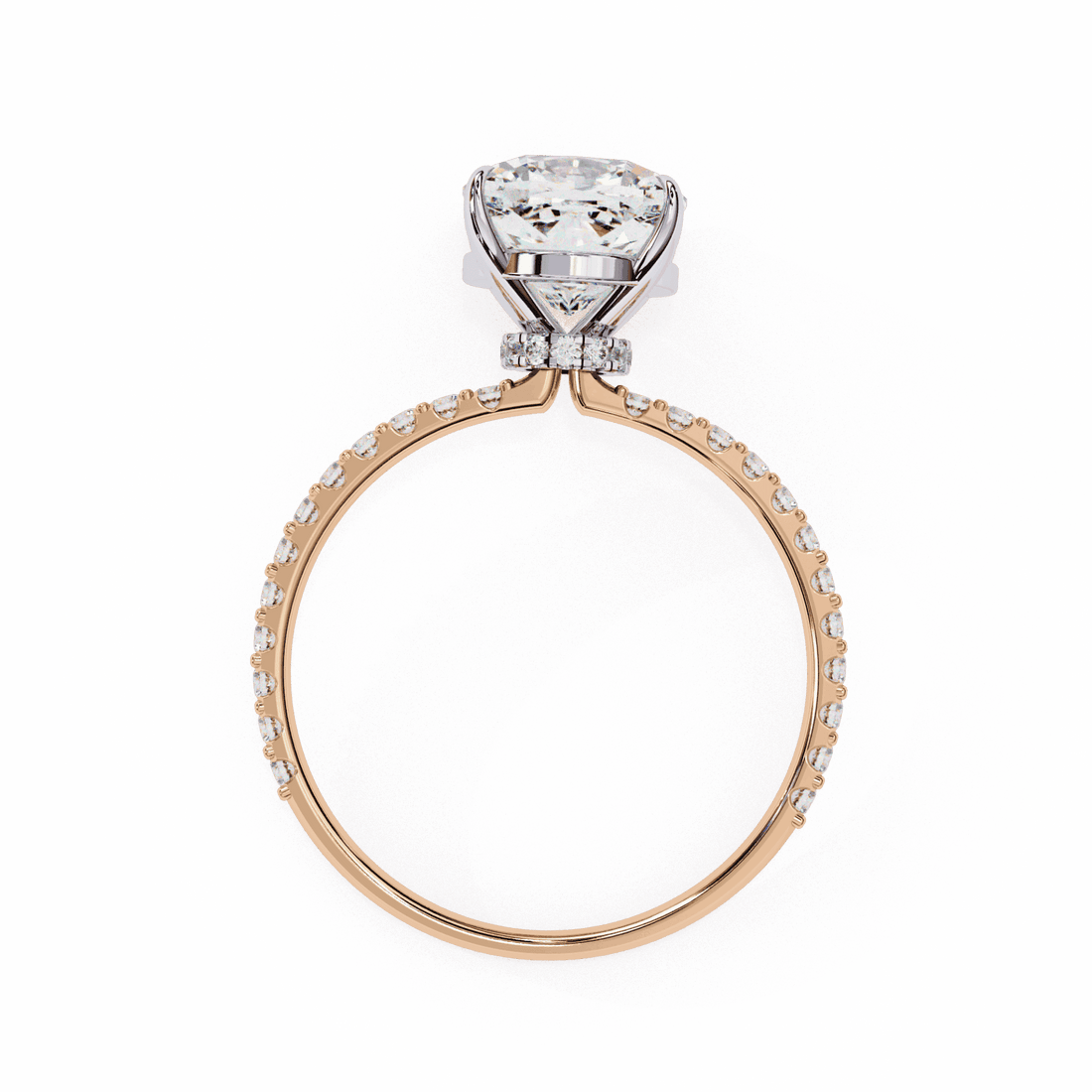 3 Carat Cushion Modern Classic Solitaire Ring in Moissanite | House of Estara