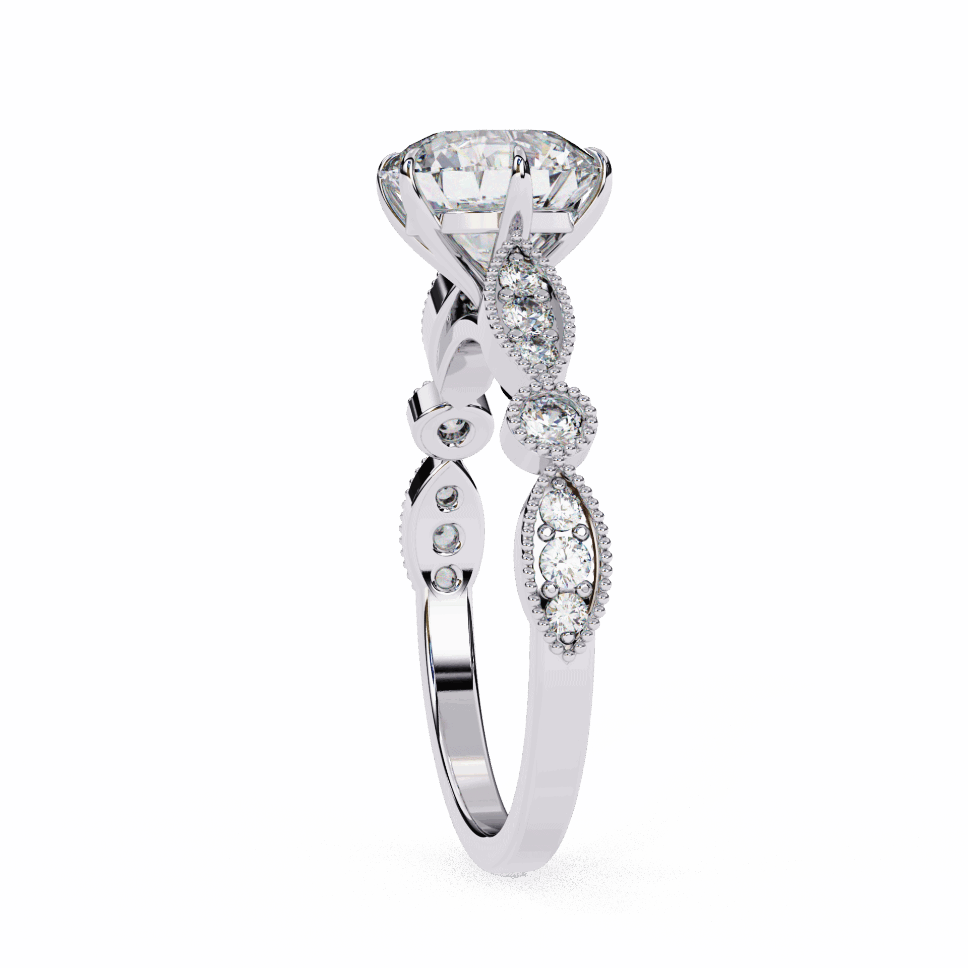 2.25 Carat Round The One Solitaire Ring in Moissanite | House of Estara