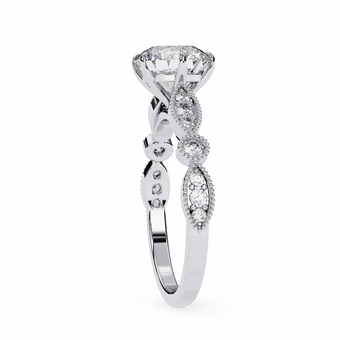 2.25 Carat Round The One Solitaire Ring in Moissanite | House of Estara
