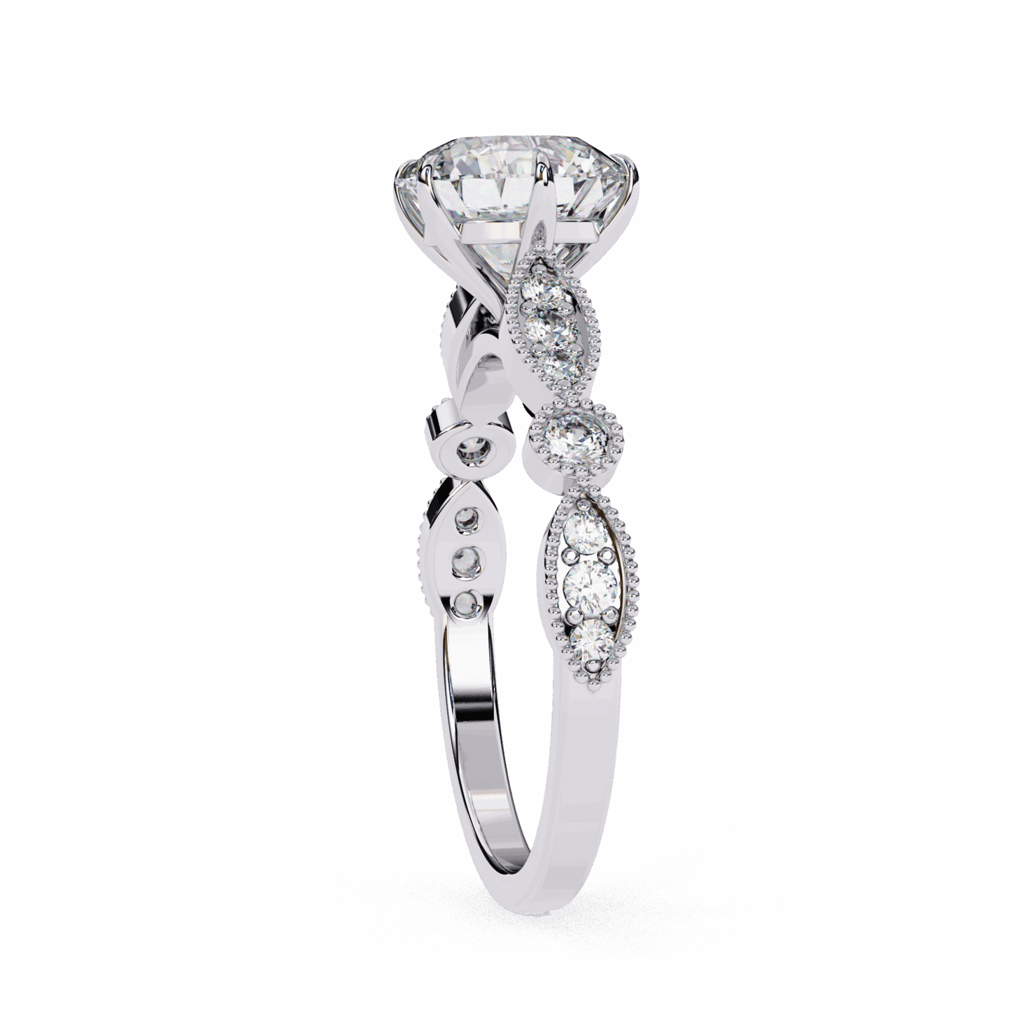 2.25 Carat Round The One Solitaire Ring in Moissanite | House of Estara