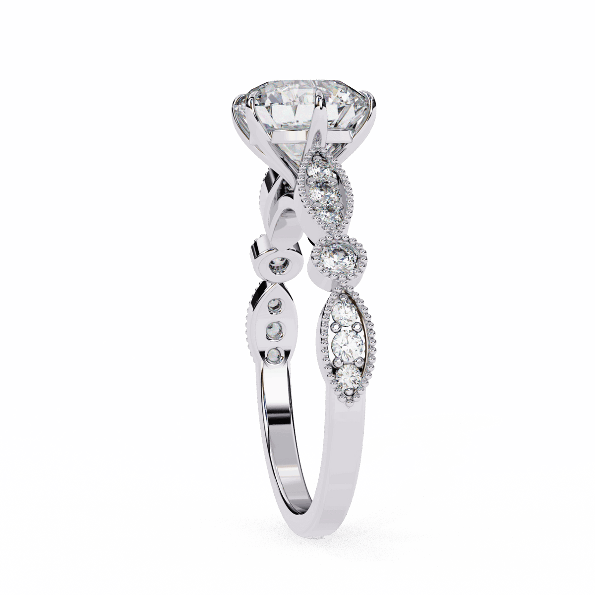 2.25 Carat Round The One Solitaire Ring in Moissanite | House of Estara