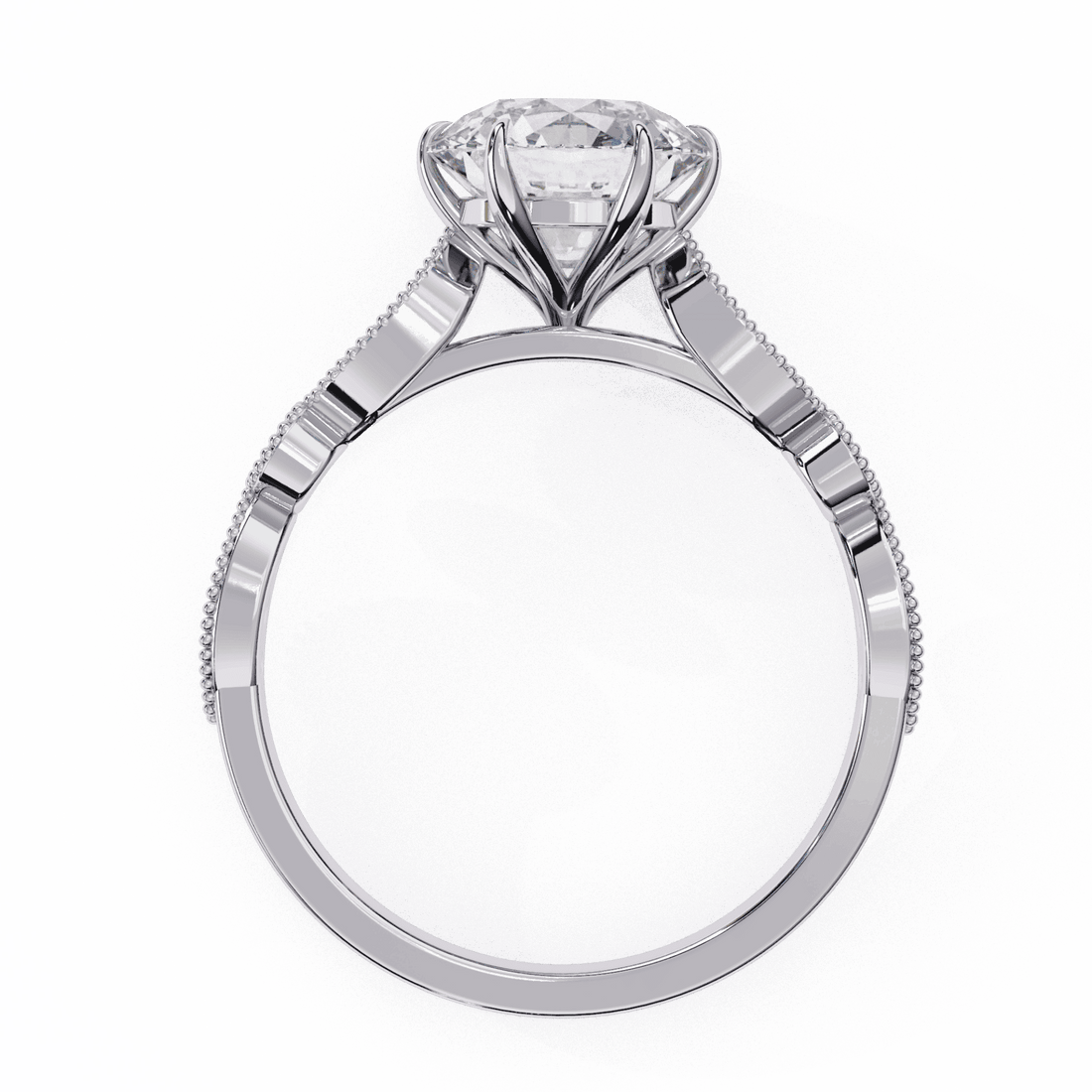 2.25 Carat Round The One Solitaire Ring in Moissanite | House of Estara