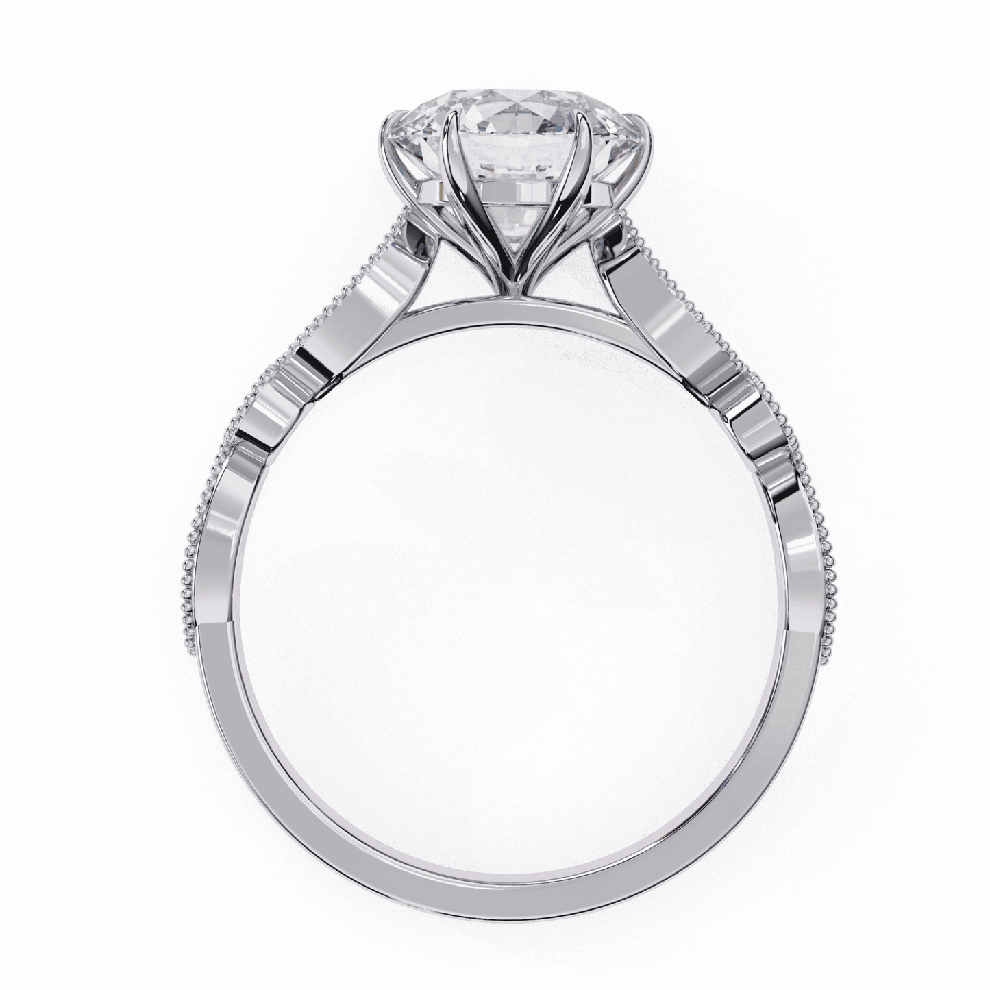 2.25 Carat Round The One Solitaire Ring in Moissanite | House of Estara