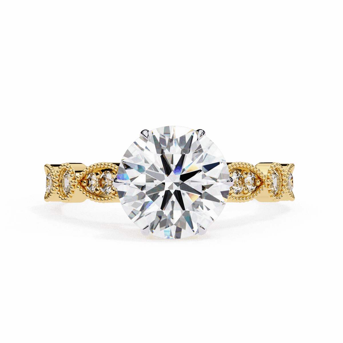 2.25 Carat Round The One Solitaire Ring in Moissanite | House of Estara