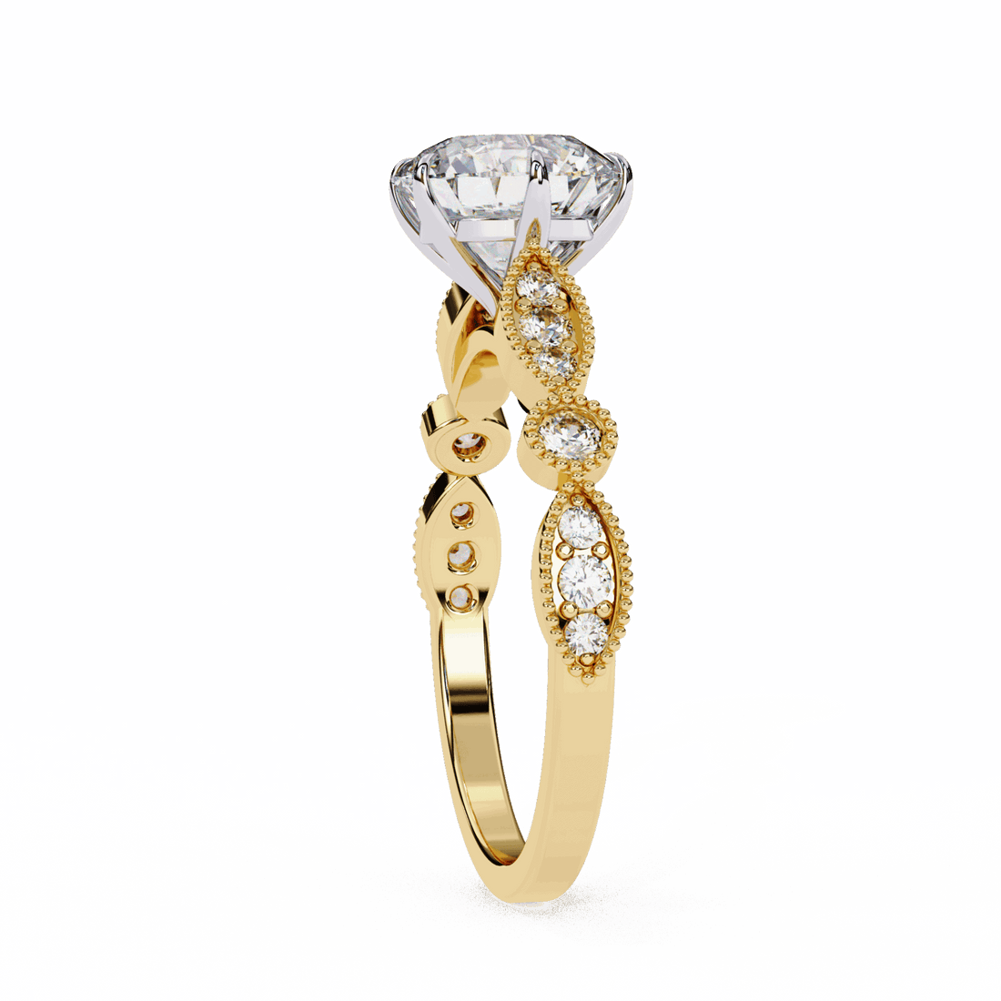 2.25 Carat Round The One Solitaire Ring in Moissanite | House of Estara