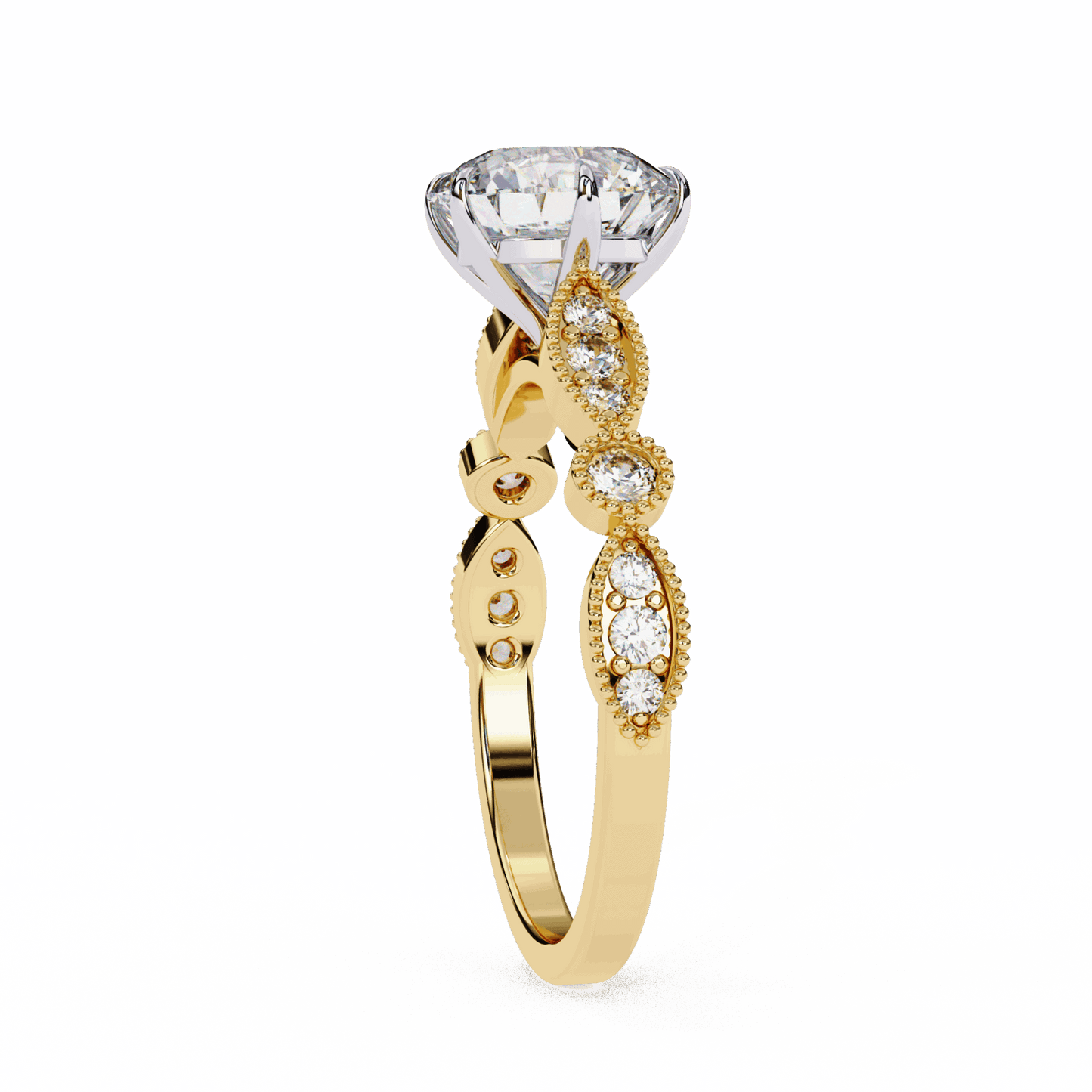 2.25 Carat Round The One Solitaire Ring in Moissanite | House of Estara