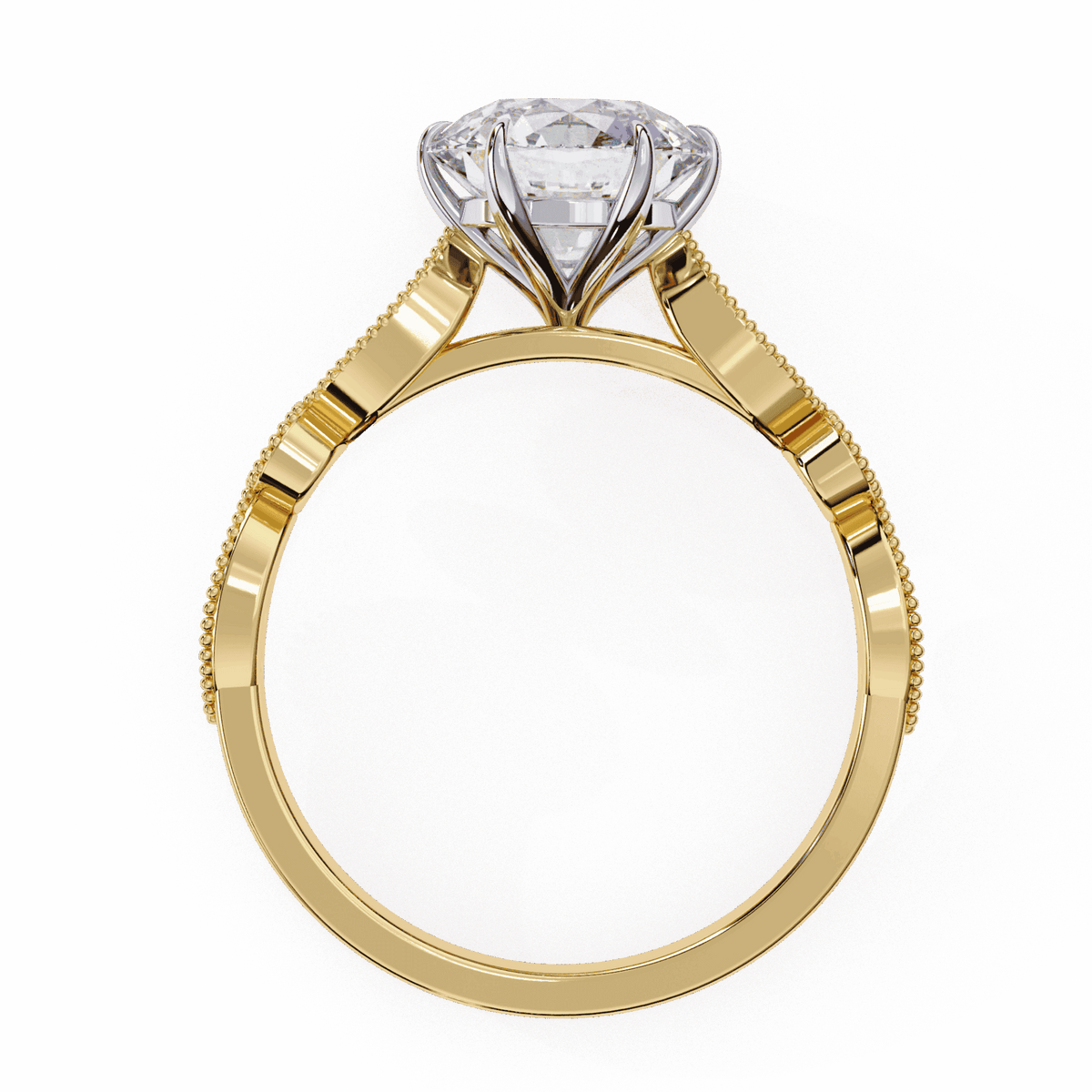 2.25 Carat Round The One Solitaire Ring in Moissanite | House of Estara