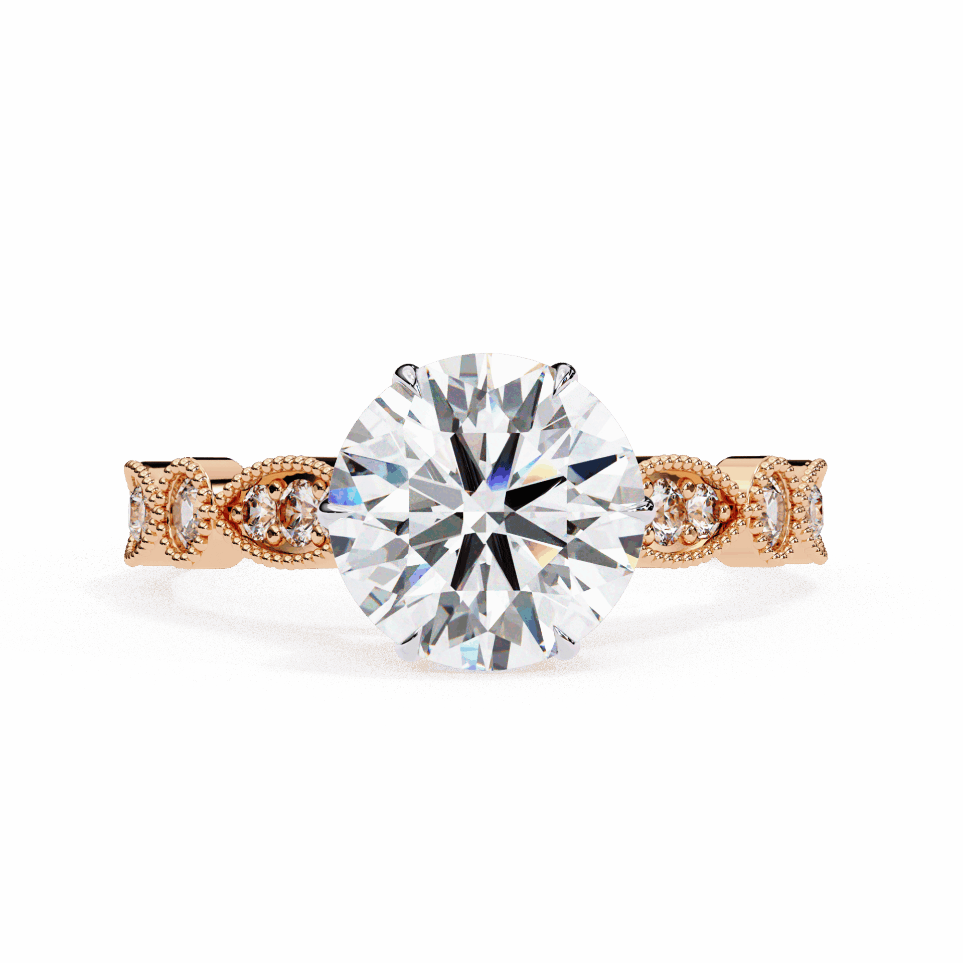 2.25 Carat Round The One Solitaire Ring in Moissanite | House of Estara