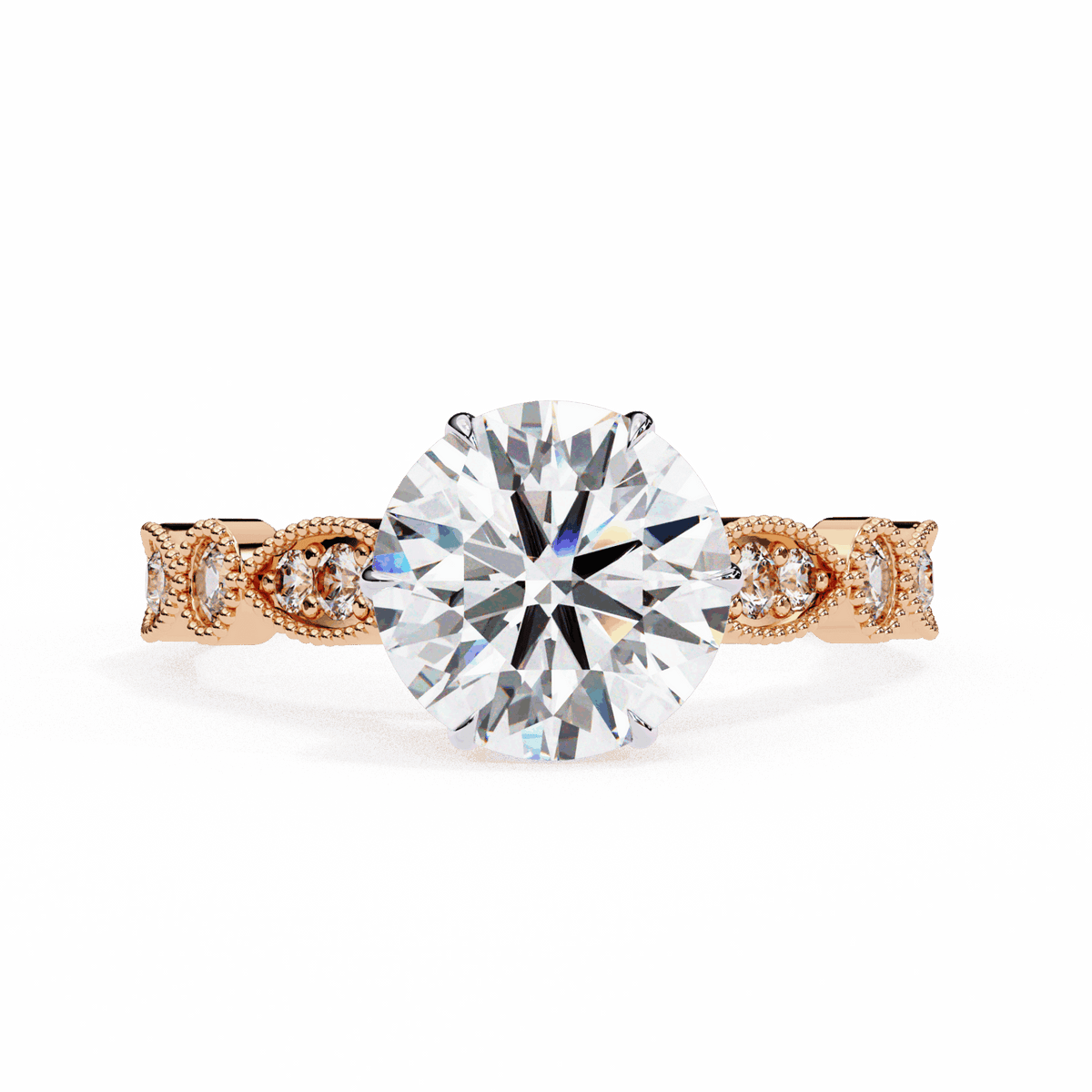2.25 Carat Round The One Solitaire Ring in Moissanite | House of Estara