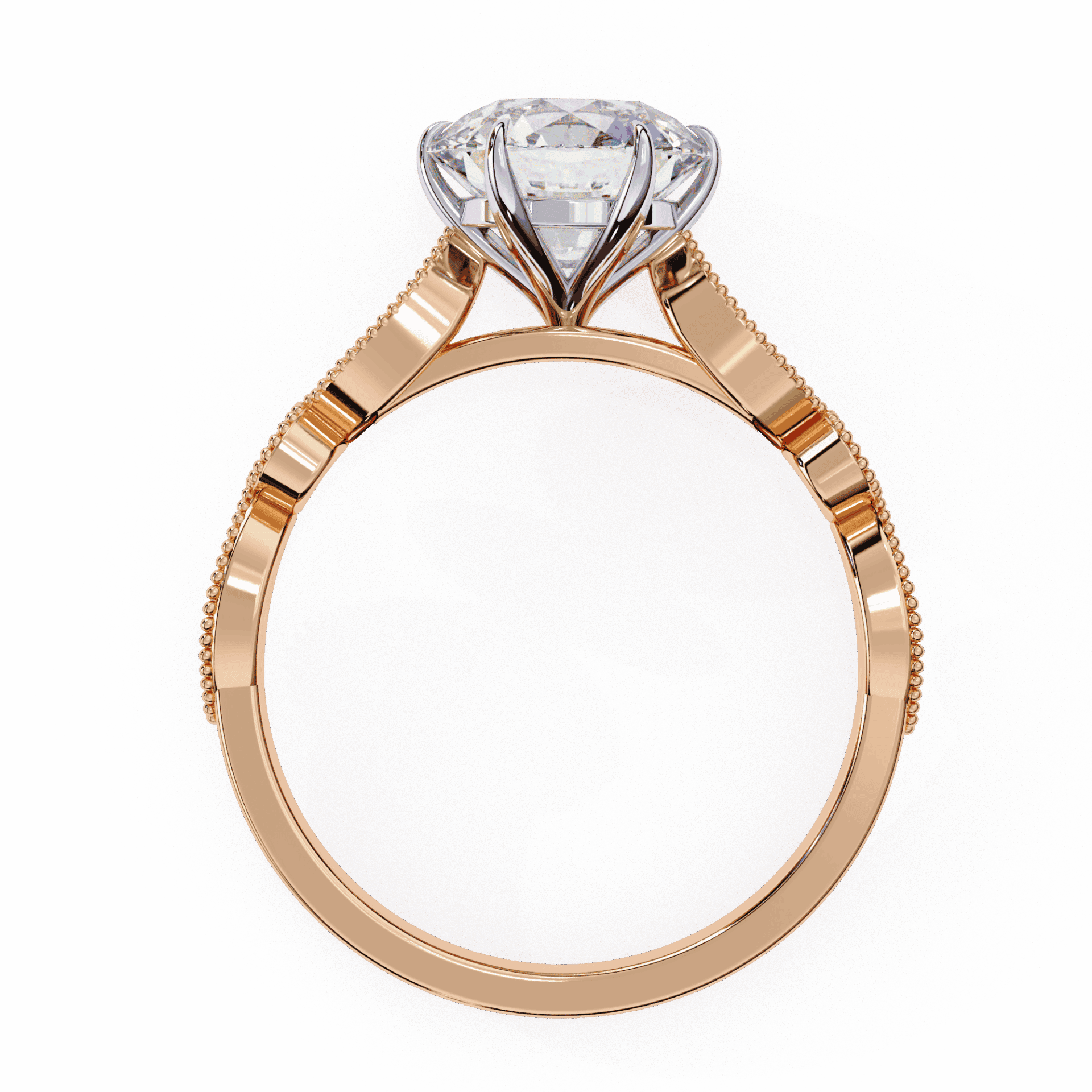 2.25 Carat Round The One Solitaire Ring in Moissanite | House of Estara