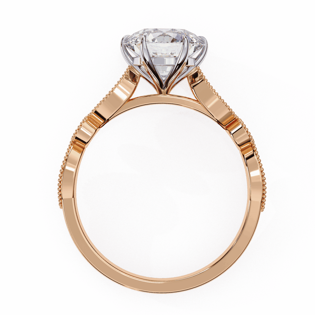 2.25 Carat Round The One Solitaire Ring in Moissanite | House of Estara