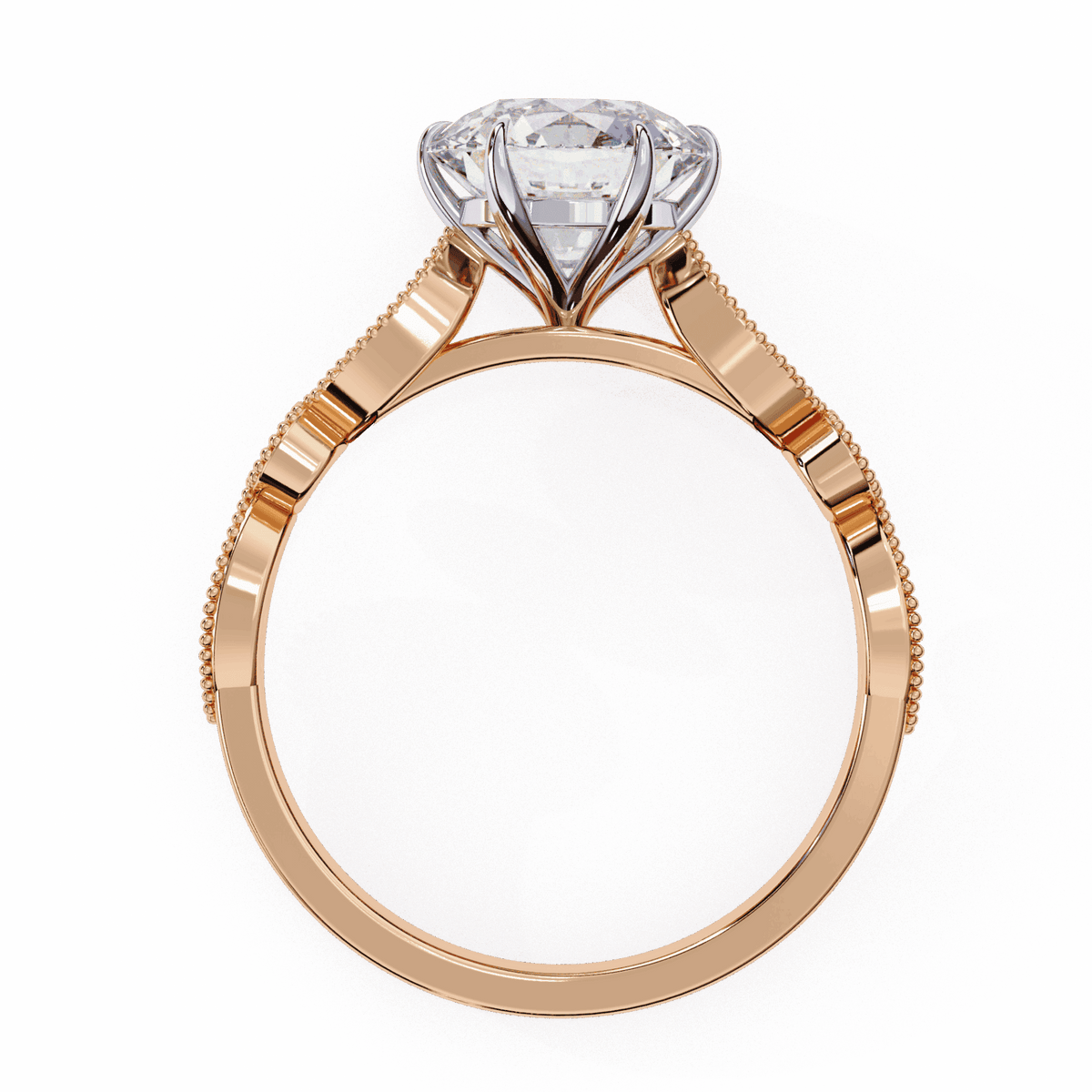 2.25 Carat Round The One Solitaire Ring in Moissanite | House of Estara