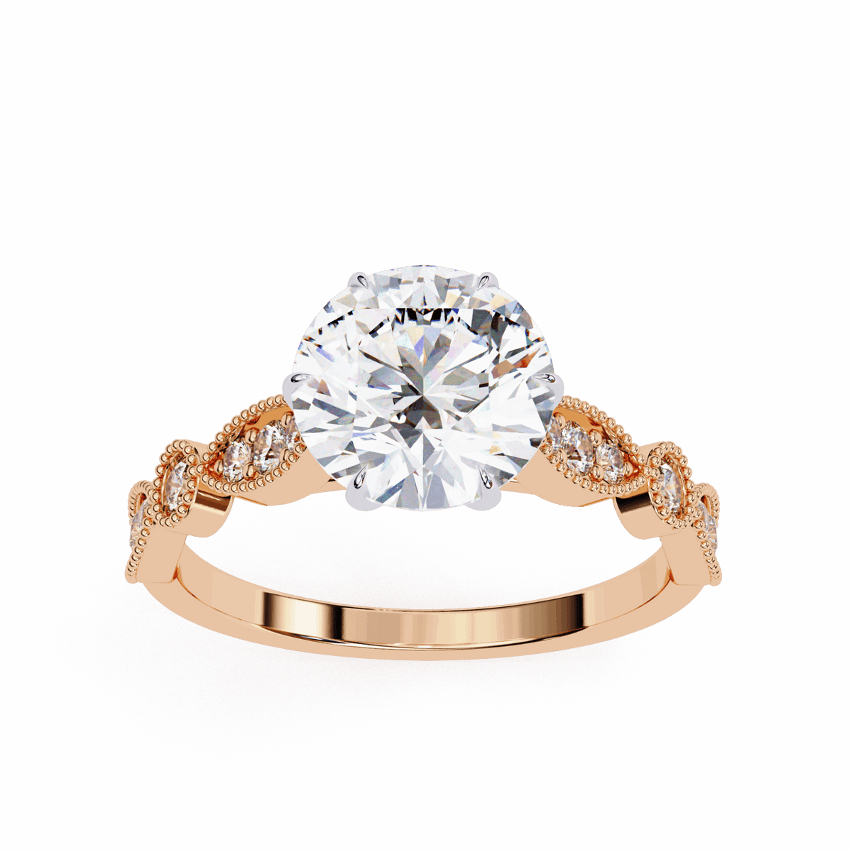 2.25 Carat Round The One Solitaire Ring in Moissanite | House of Estara