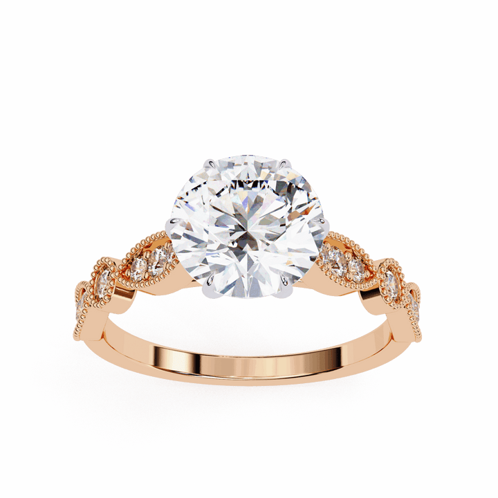 2.25 Carat Round The One Solitaire Ring in Moissanite | House of Estara