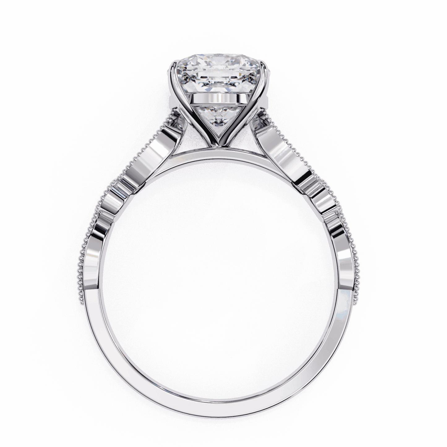 3 Carat Cushion The One Solitaire Ring in Moissanite | House of Estara