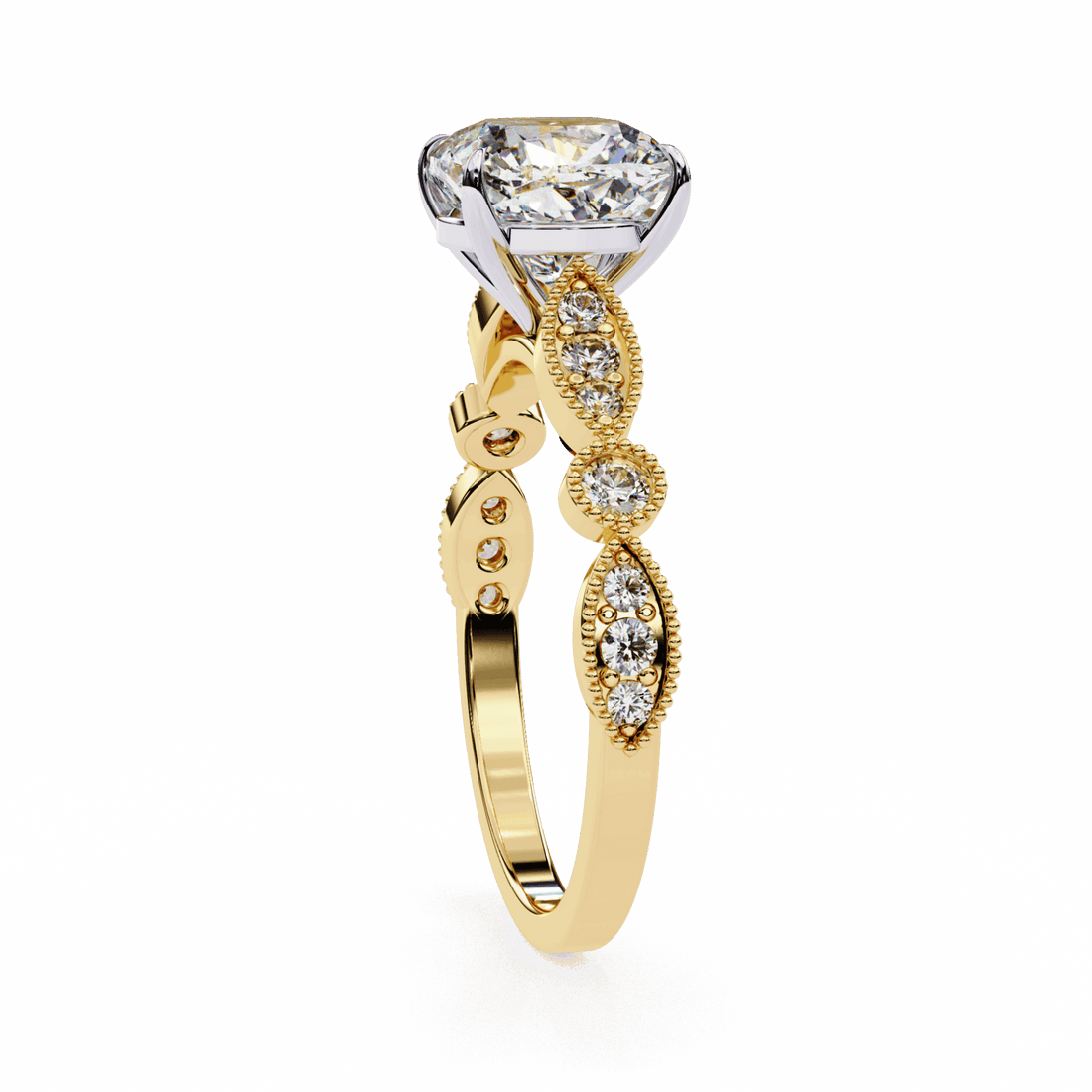 3 Carat Cushion The One Solitaire Ring in Moissanite | House of Estara