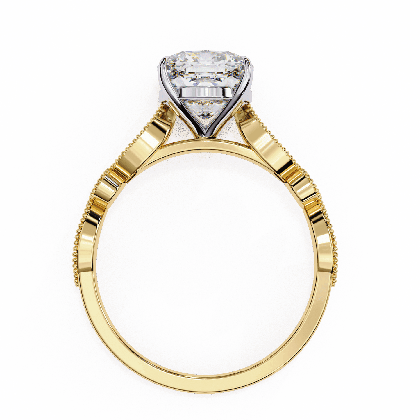 3 Carat Cushion The One Solitaire Ring in Moissanite | House of Estara