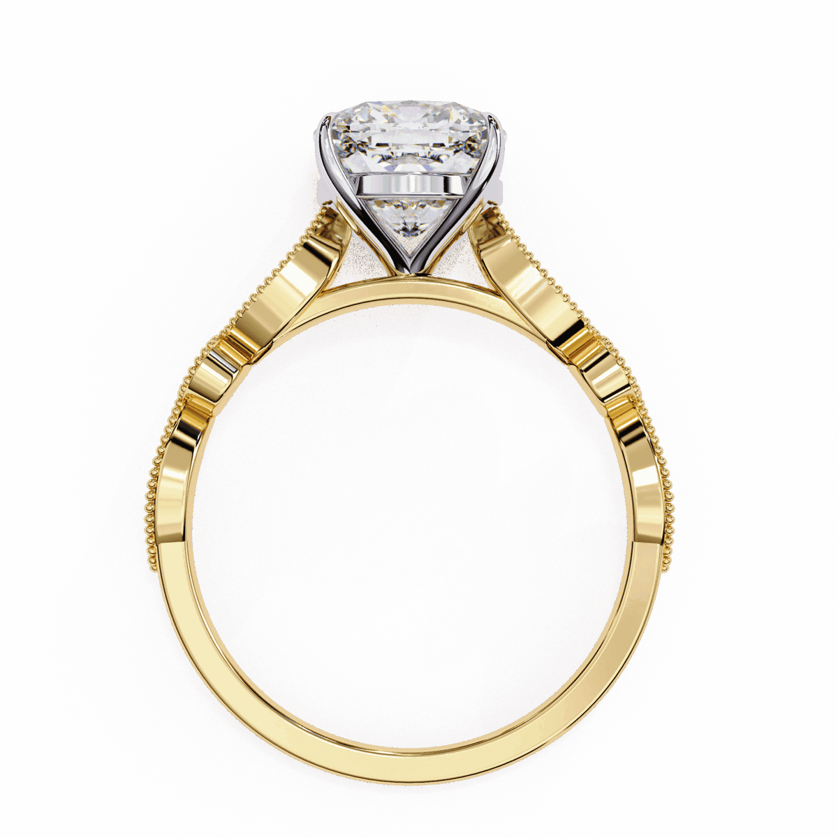 3 Carat Cushion The One Solitaire Ring in Moissanite | House of Estara