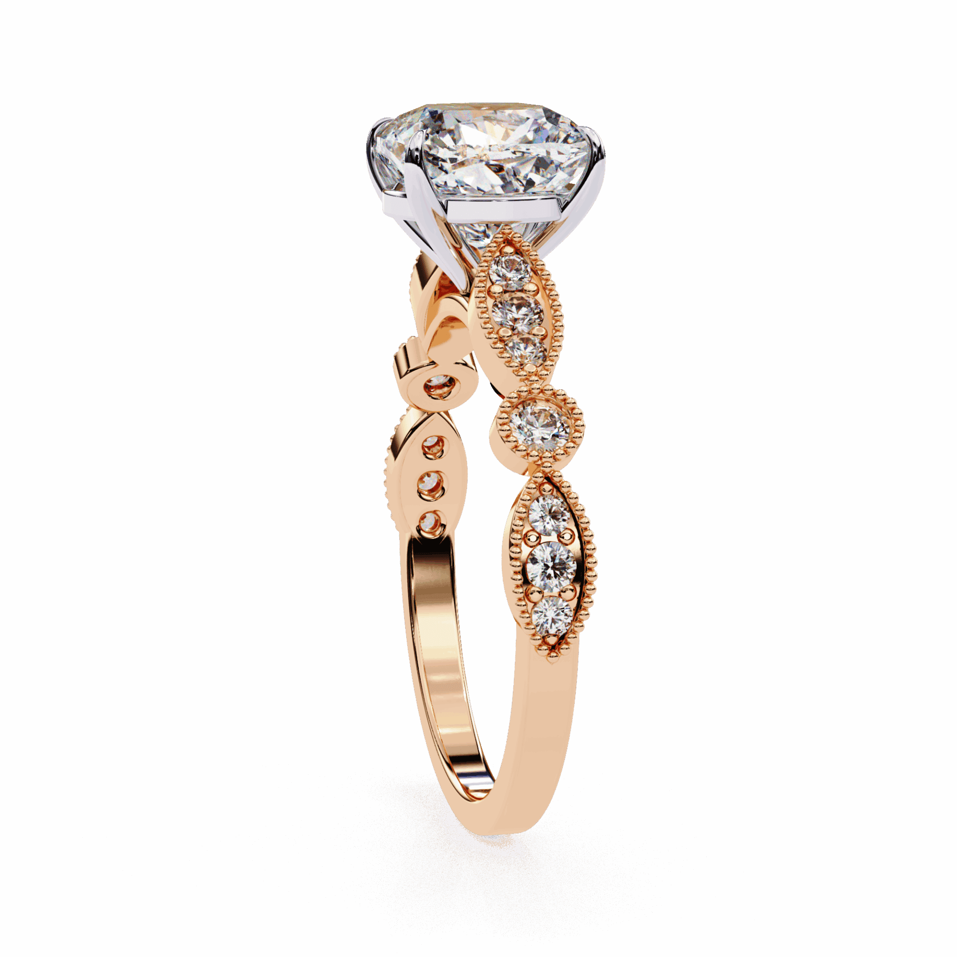 3 Carat Cushion The One Solitaire Ring in Moissanite | House of Estara