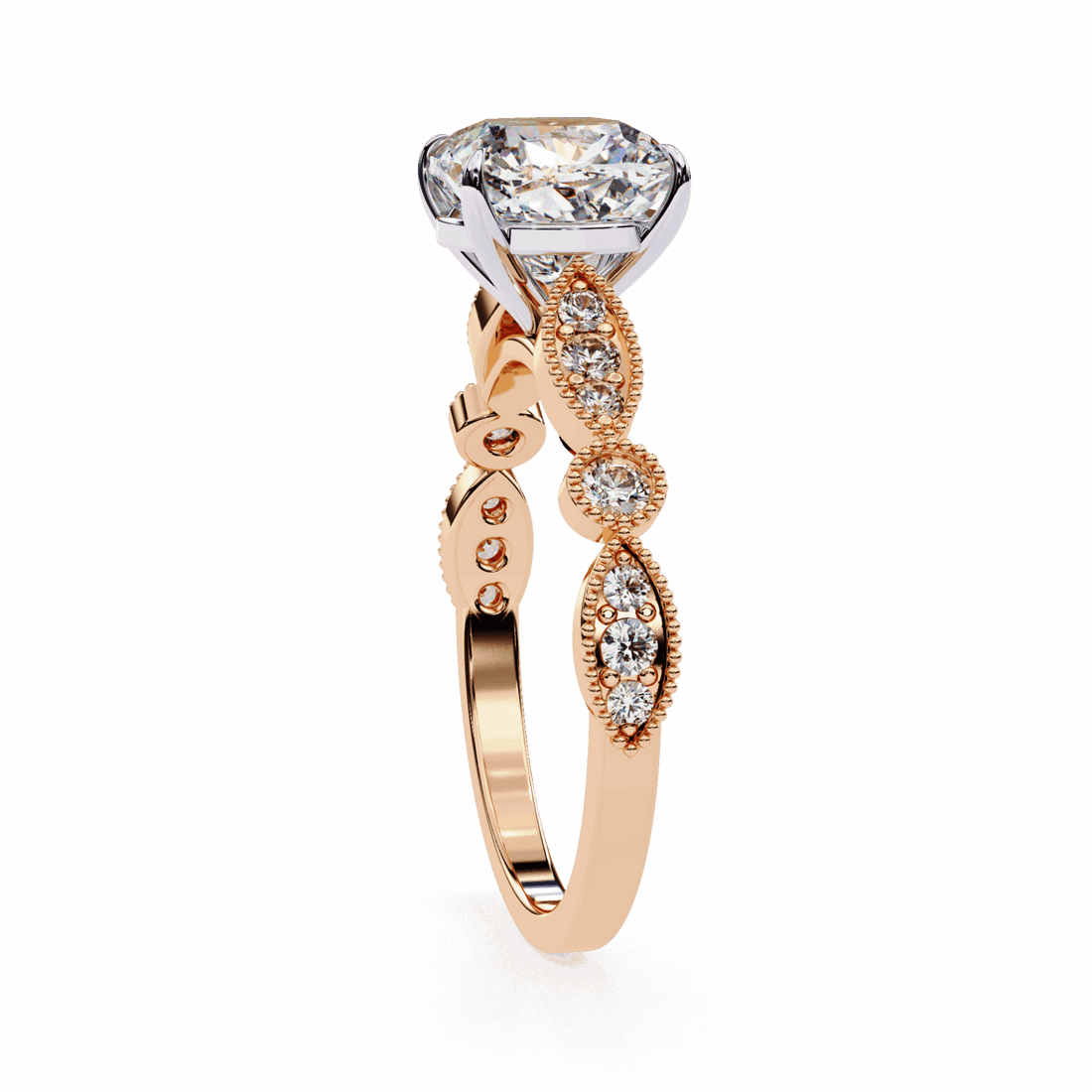 3 Carat Cushion The One Solitaire Ring in Moissanite | House of Estara
