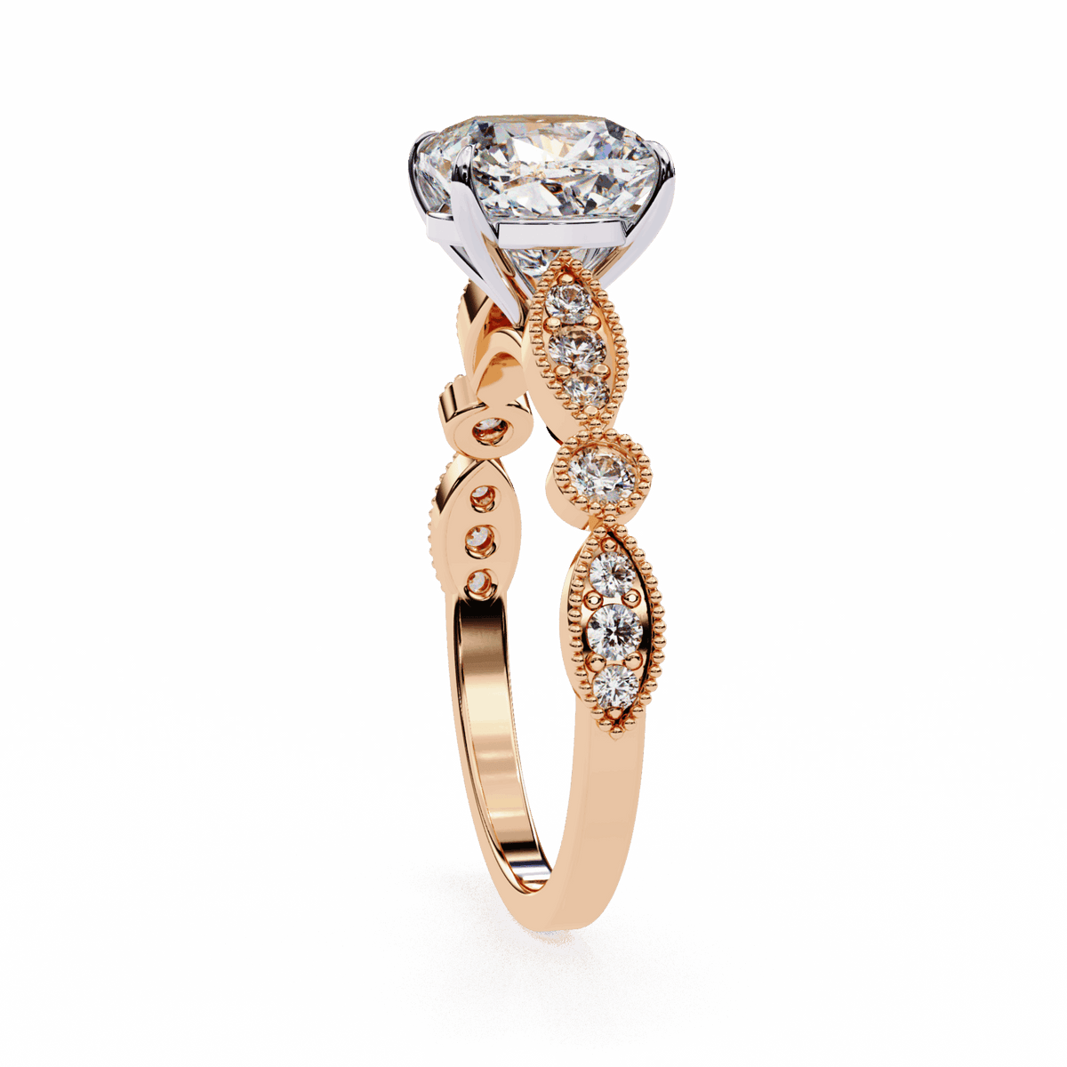 3 Carat Cushion The One Solitaire Ring in Moissanite | House of Estara