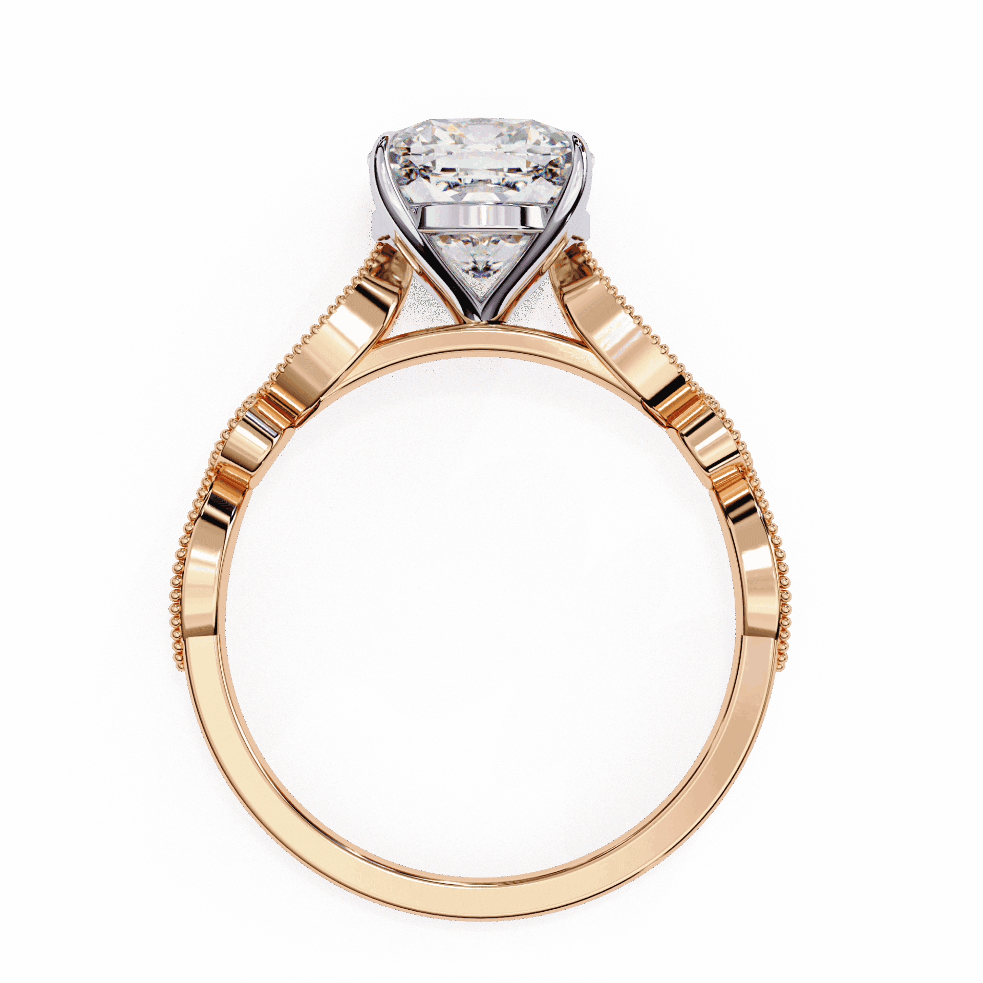 3 Carat Cushion The One Solitaire Ring in Moissanite | House of Estara
