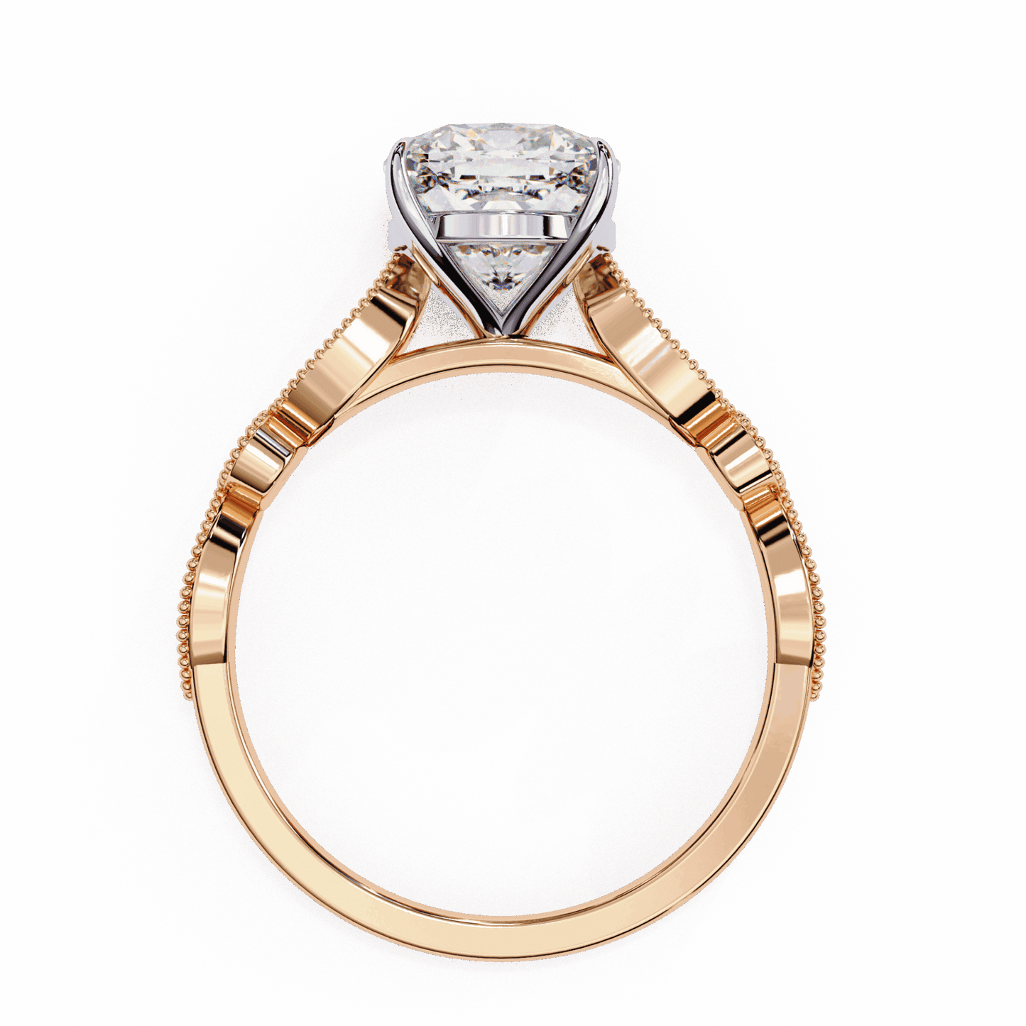 3 Carat Cushion The One Solitaire Ring in Moissanite | House of Estara