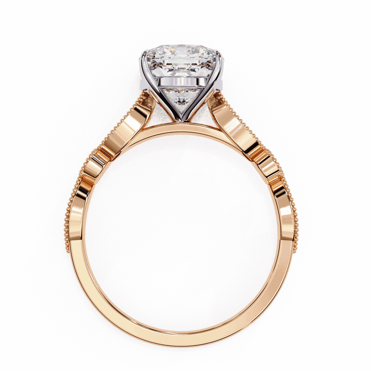 3 Carat Cushion The One Solitaire Ring in Moissanite | House of Estara