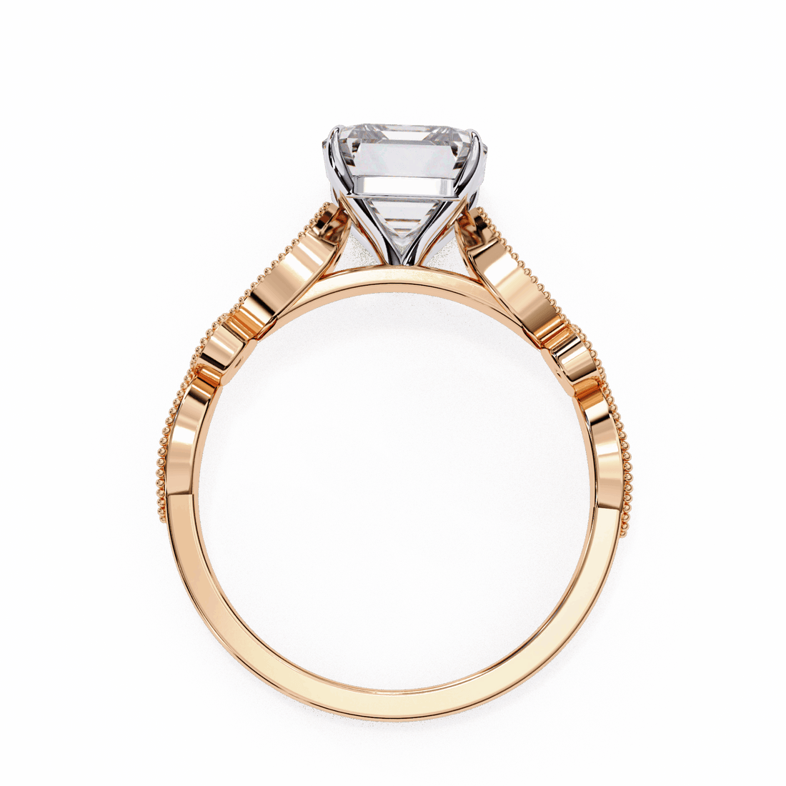 3.25 Carat Radiant The One Solitaire Ring in Moissanite | House of Estara