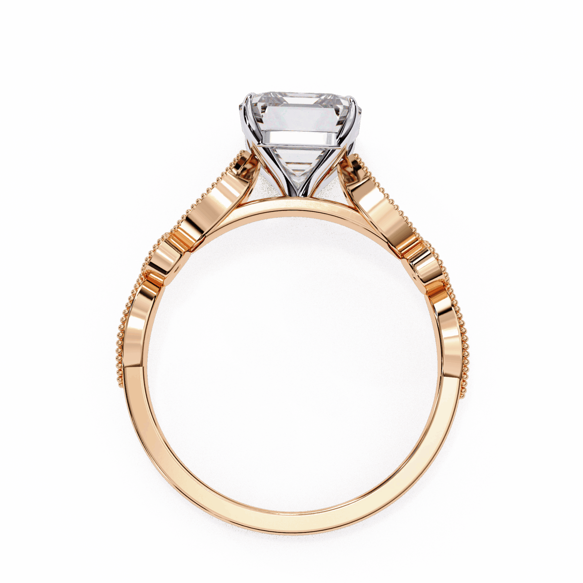 3.25 Carat Radiant The One Solitaire Ring in Moissanite | House of Estara