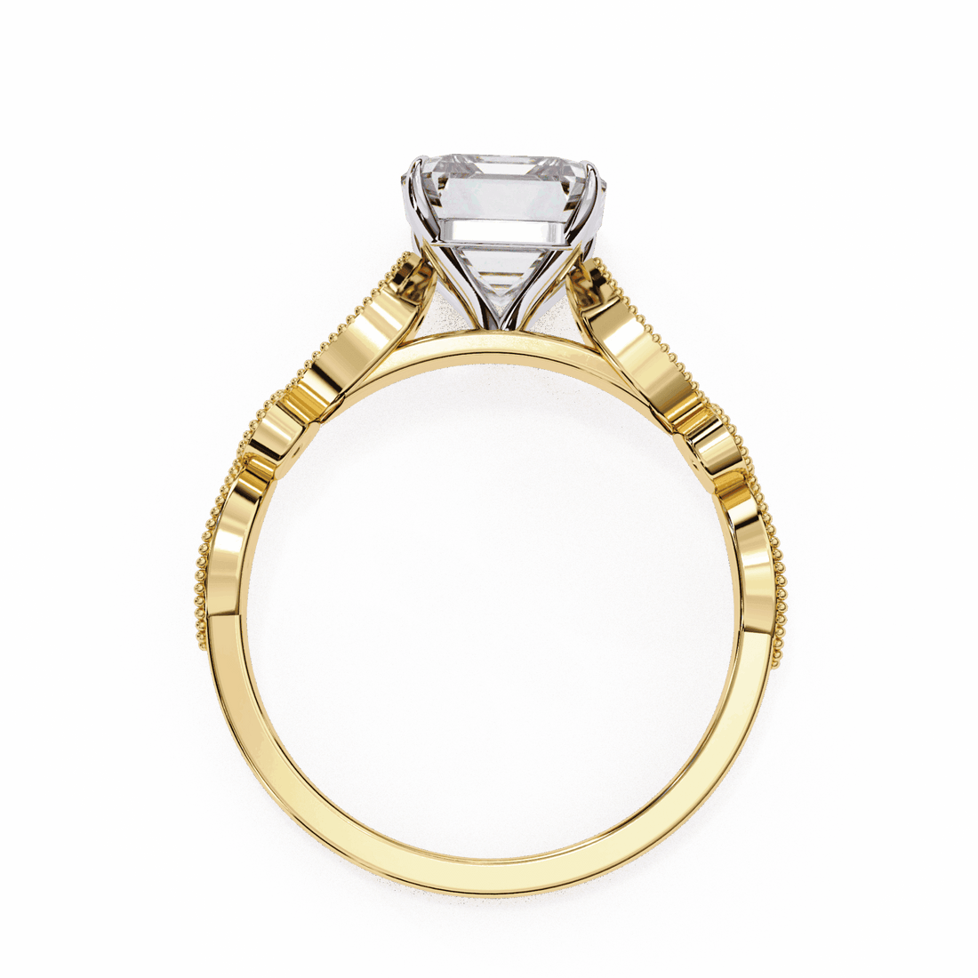 2.75 Carat Emerald The One Solitaire Ring in Moissanite | House of Estara