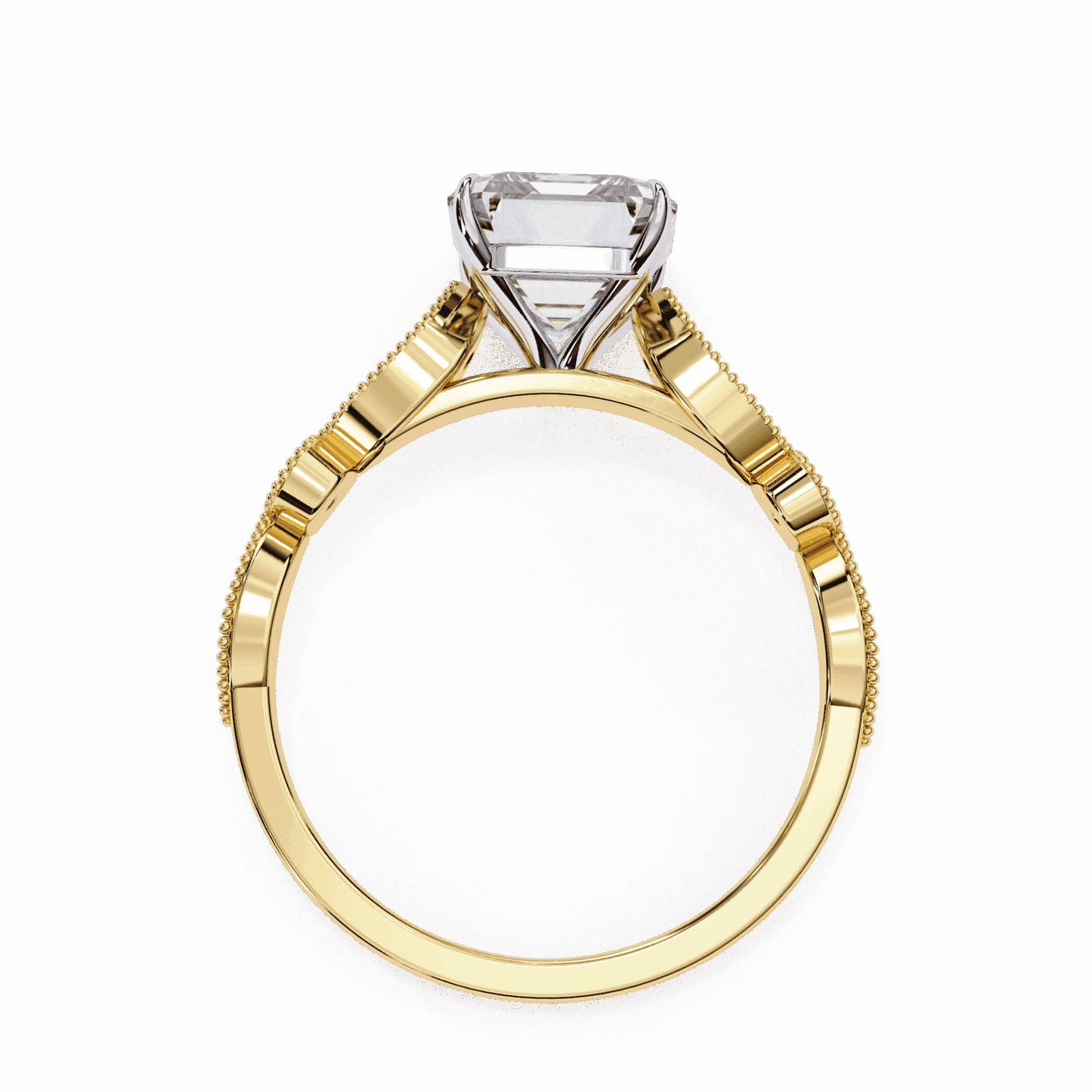 2.75 Carat Emerald The One Solitaire Ring in Moissanite | House of Estara