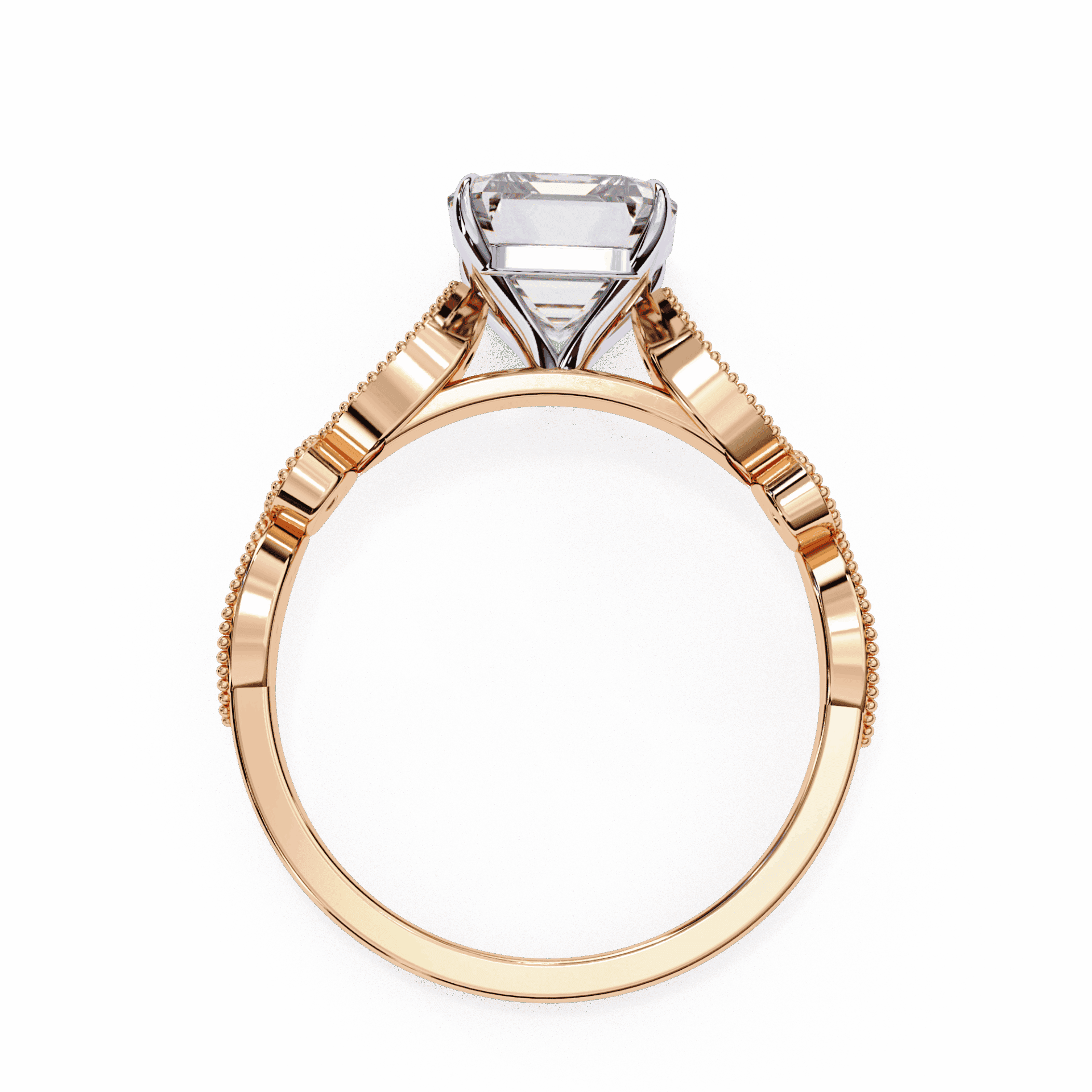 2.75 Carat Emerald The One Solitaire Ring in Moissanite | House of Estara