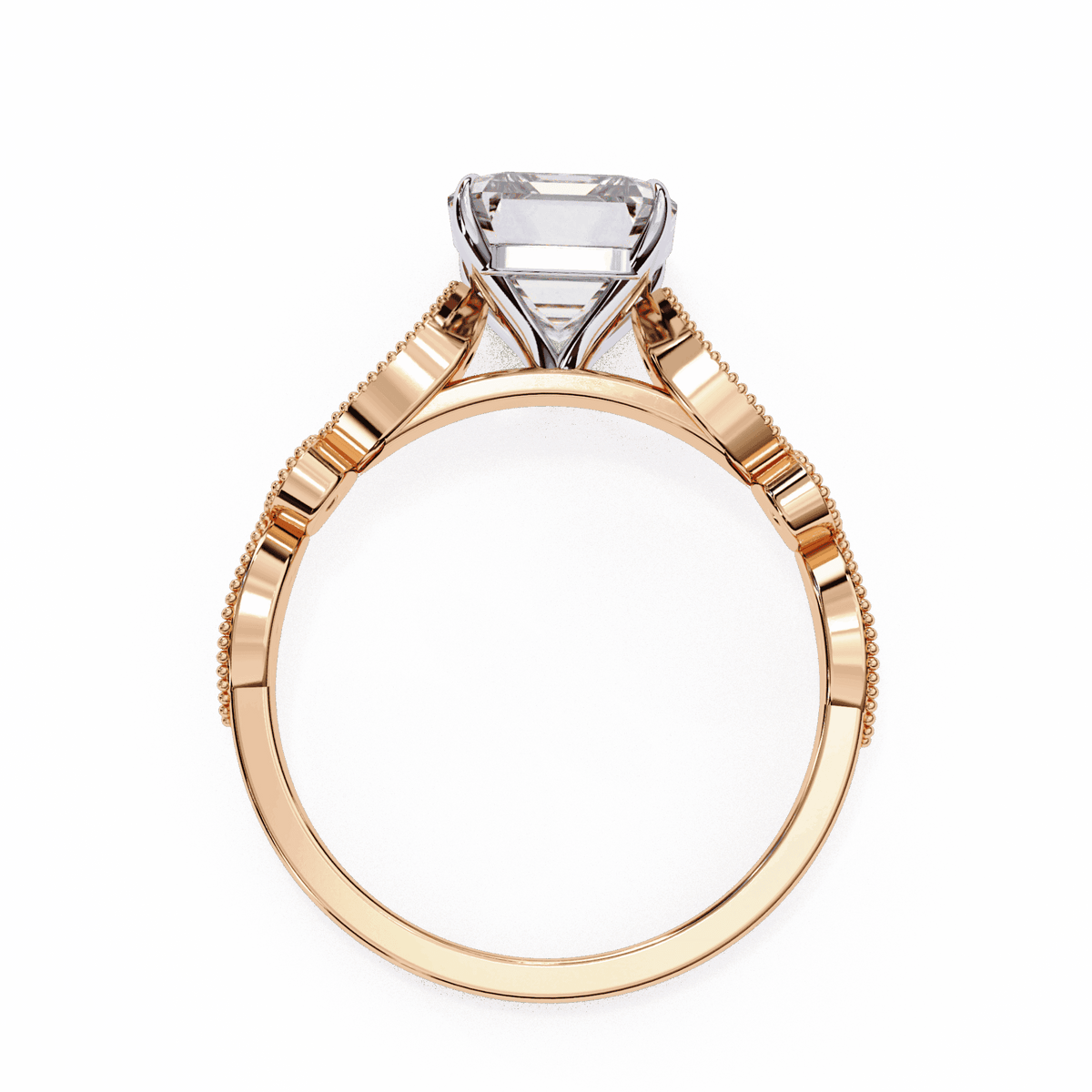 2.75 Carat Emerald The One Solitaire Ring in Moissanite | House of Estara