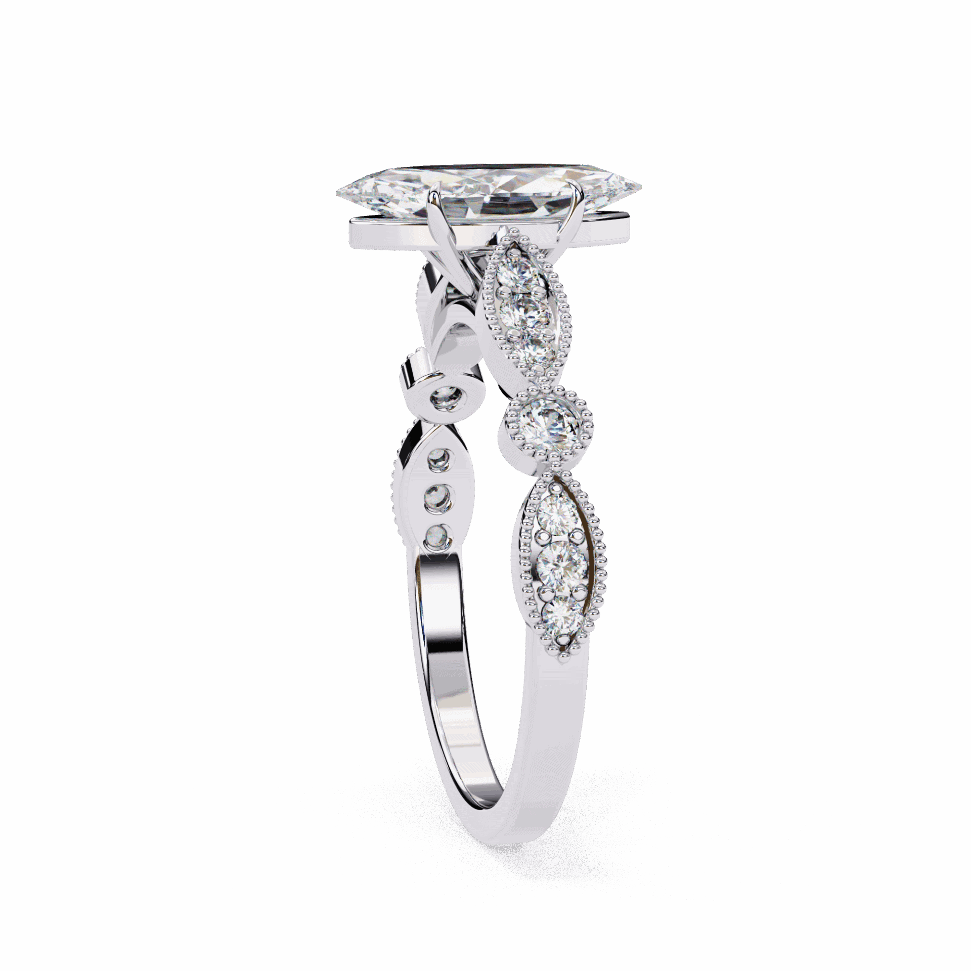 1 Carat Marquise The One Solitaire Ring in Moissanite | House of Estara