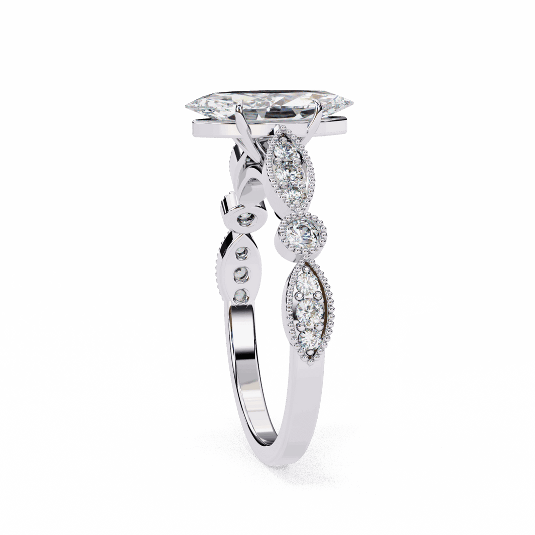 1 Carat Marquise The One Solitaire Ring in Moissanite | House of Estara