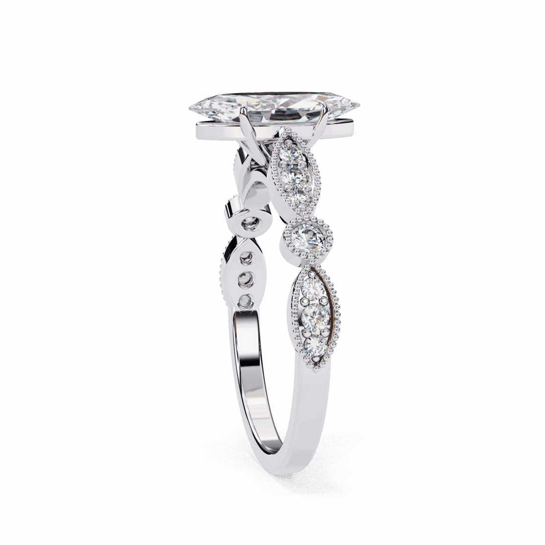 1 Carat Marquise The One Solitaire Ring in Moissanite | House of Estara