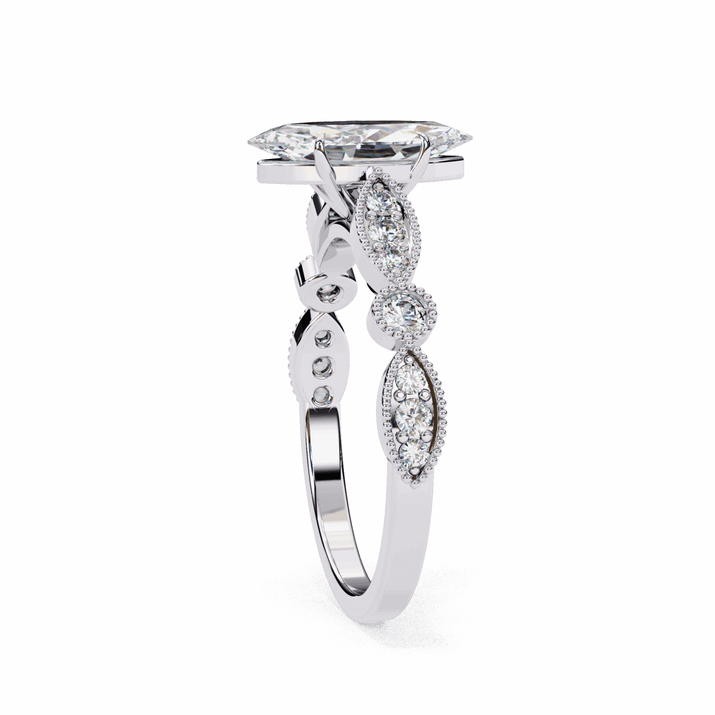 1 Carat Marquise The One Solitaire Ring in Moissanite | House of Estara