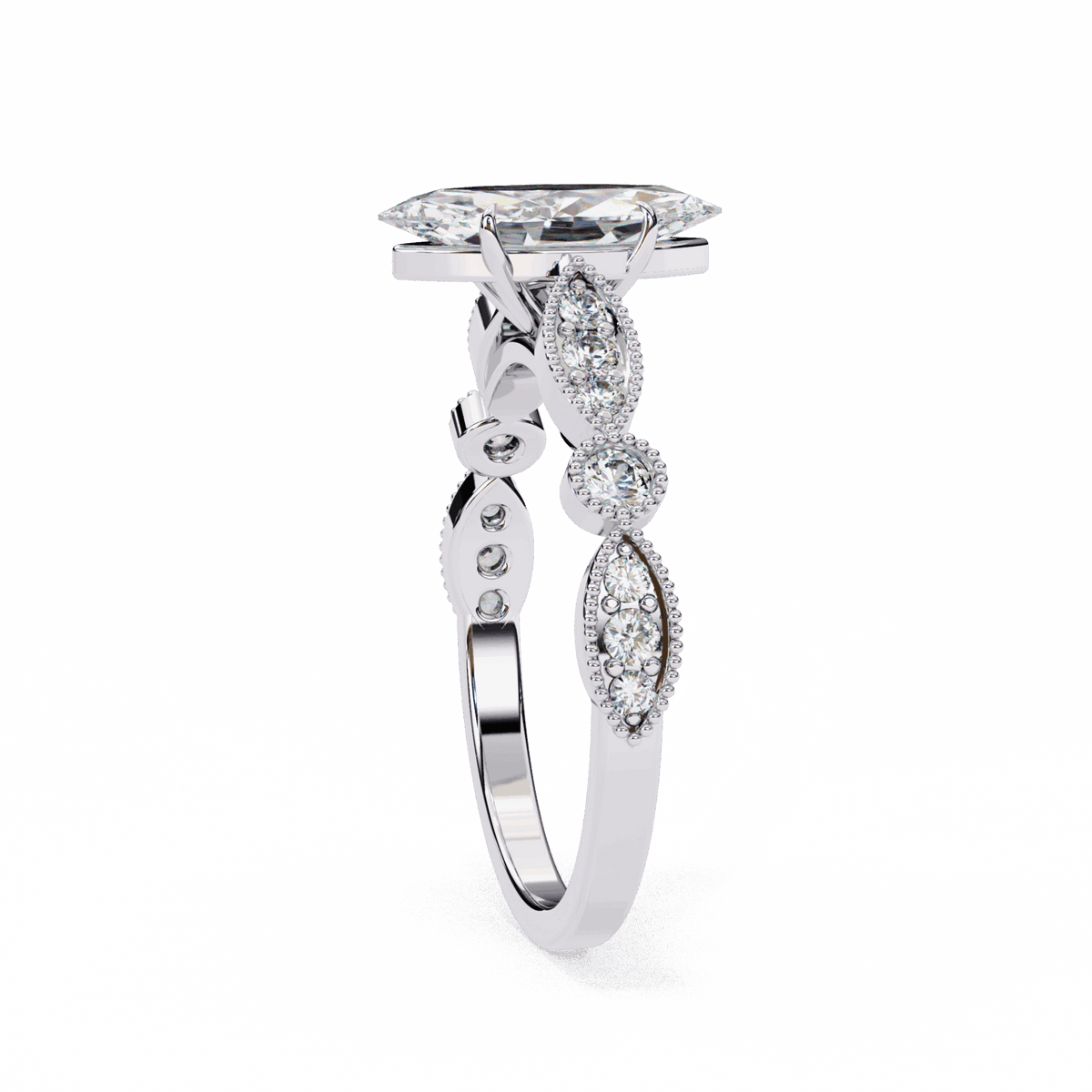 1 Carat Marquise The One Solitaire Ring in Moissanite | House of Estara