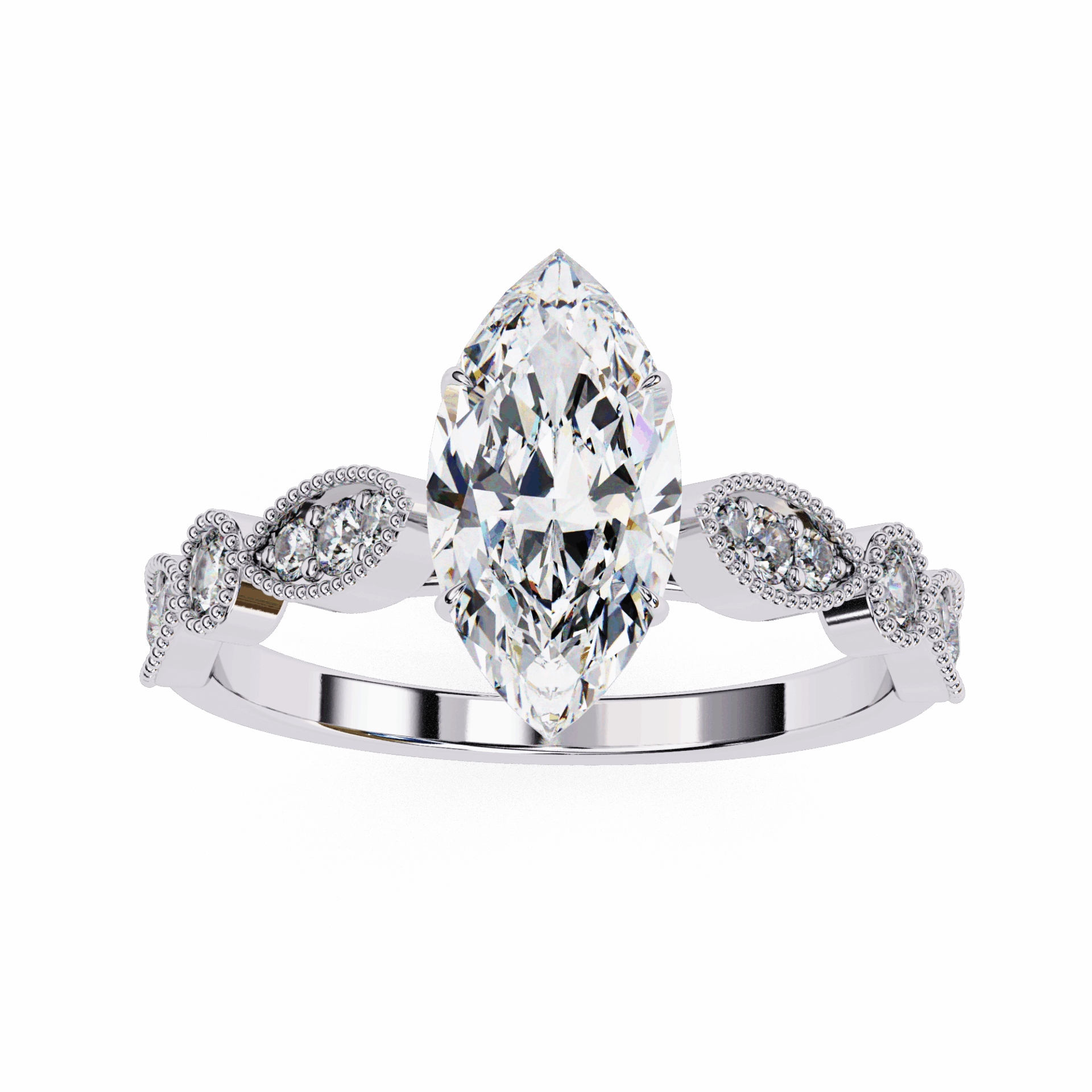 1 Carat Marquise The One Solitaire Ring in Moissanite | House of Estara